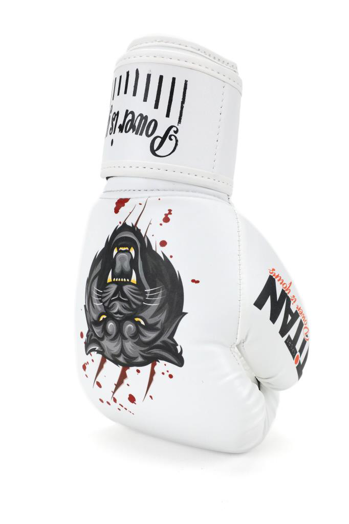 Titan Sport Titan Sport Beyaz Puma Desenli Boks Eldiveni