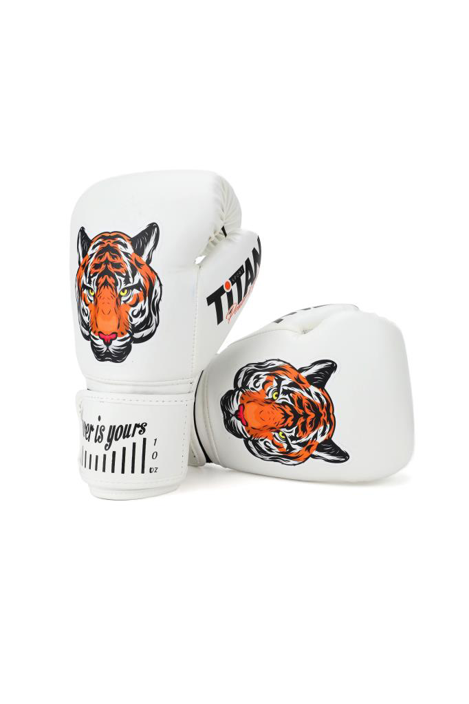 Titan Sport Titan Sport Beyaz Kaplan Desenli Fgr Model-8 Boks Eldiveni