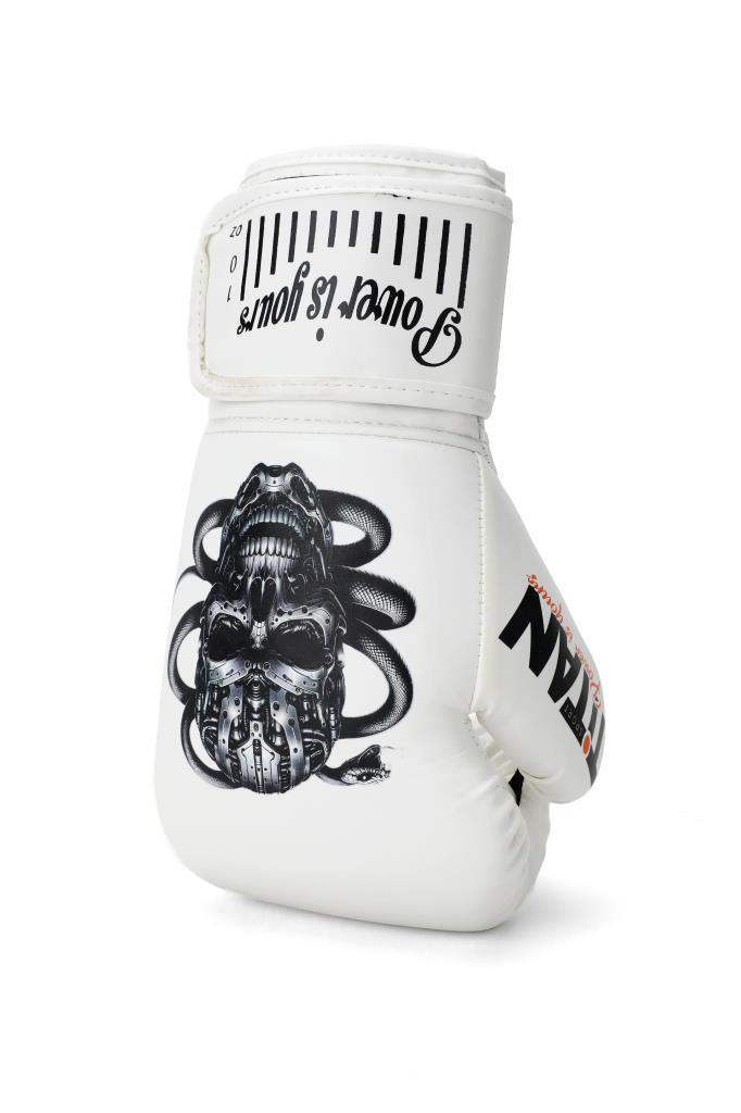 Titan Sport Titan Sport Beyaz Yilanli Robot Kurukafa Desenli Fgr Model-2 Boks