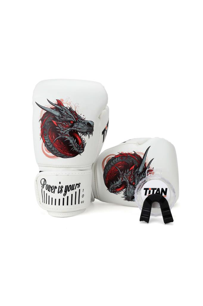 Titan Sport Titan Sport Ejderha Desenli Setli Fgr Model-11 Boks Eldiveni