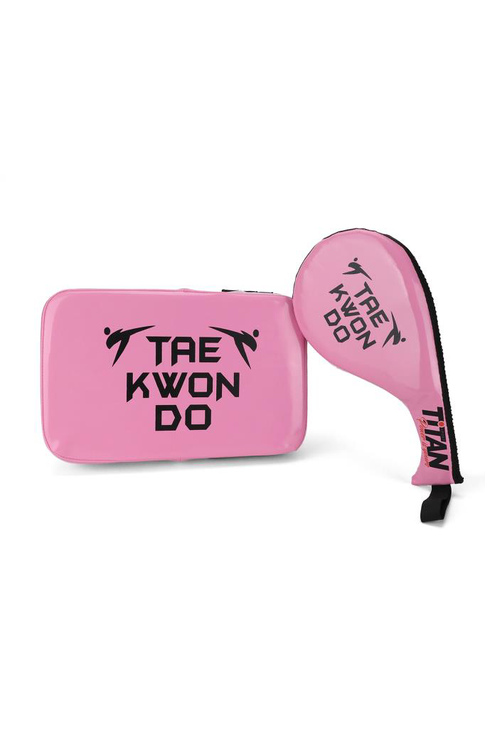 Titan Sport Titan Sport Pembe Darbe Yastiği+Raket Ellik (2'Li Set)