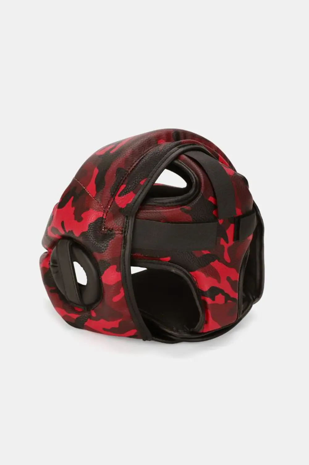 Titan Sport Yüz Korumalı Boks Kaskı , Kırmızı Siyah Kamuflaj Dese