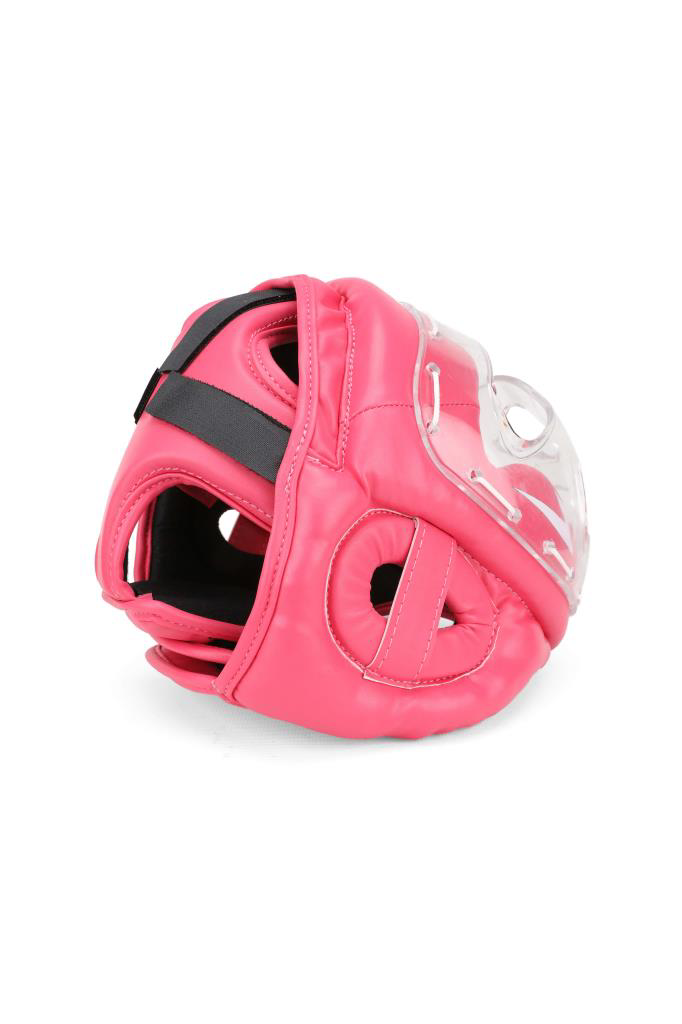 Titan Sport  Yüz Korumali Boks Kaski , Pembe Camli Model