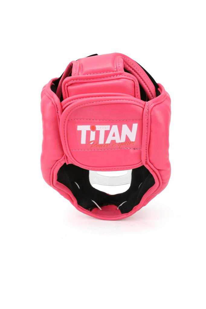 Titan Sport  Yüz Korumali Boks Kaski , Pembe Camli Model
