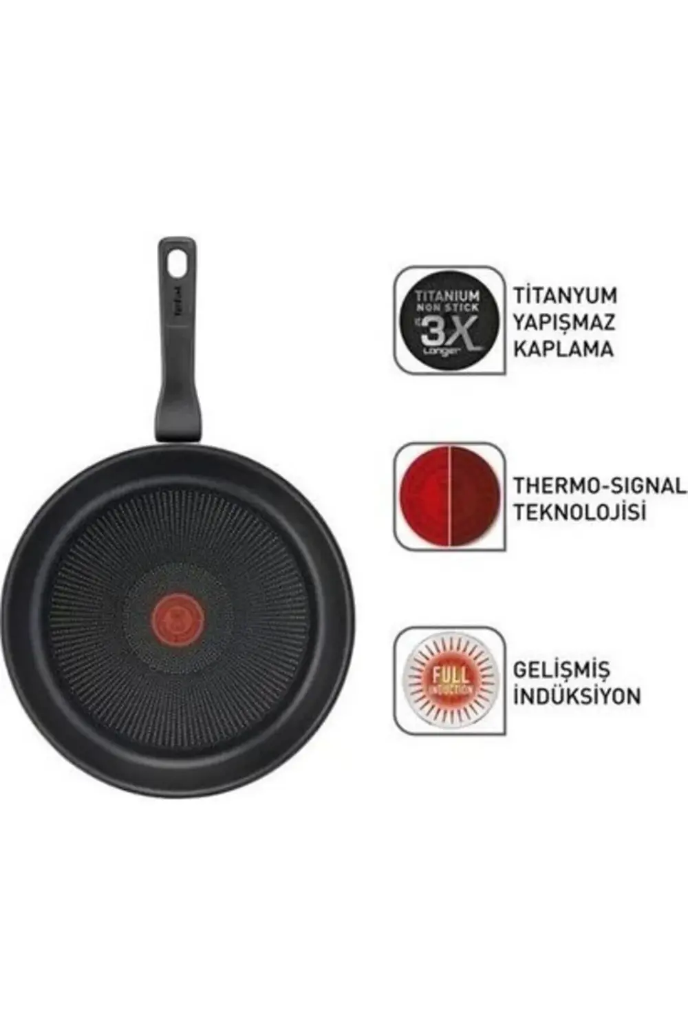 Tefal Titanyum 3X Force 28 Cm Tava