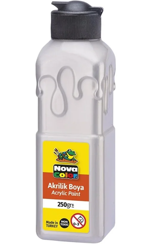 Titanyum Beyazı Akrilik Boya 250 gr 1 Adet Su Bazlı Akrilik Boyas