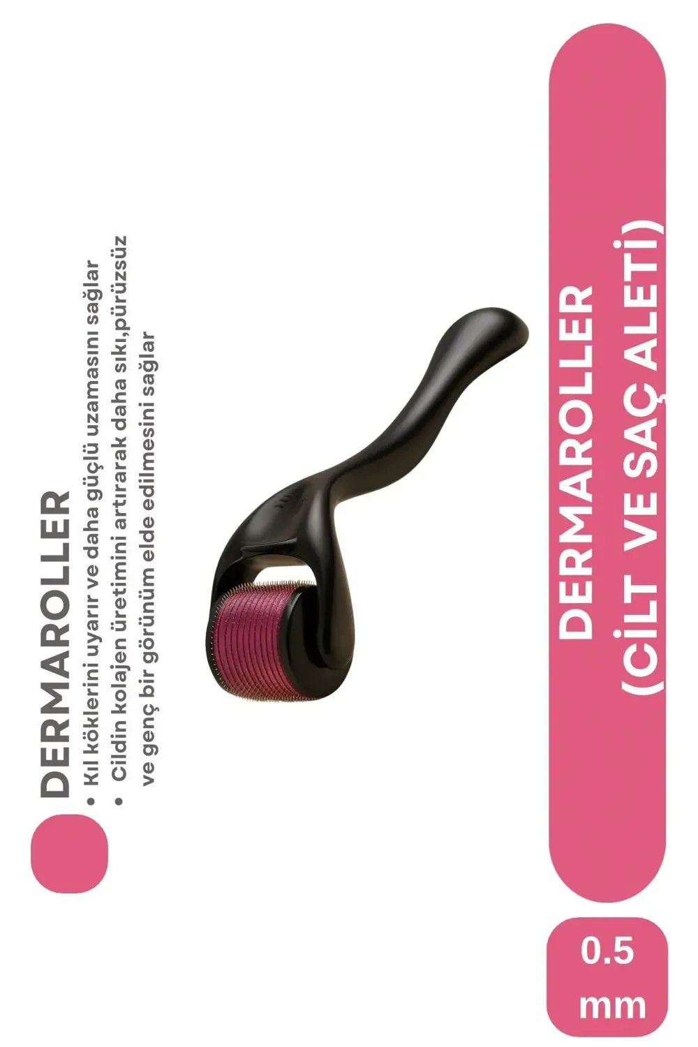 Titanyum Iğneli Derma Roller 0.5 Mm Drs50