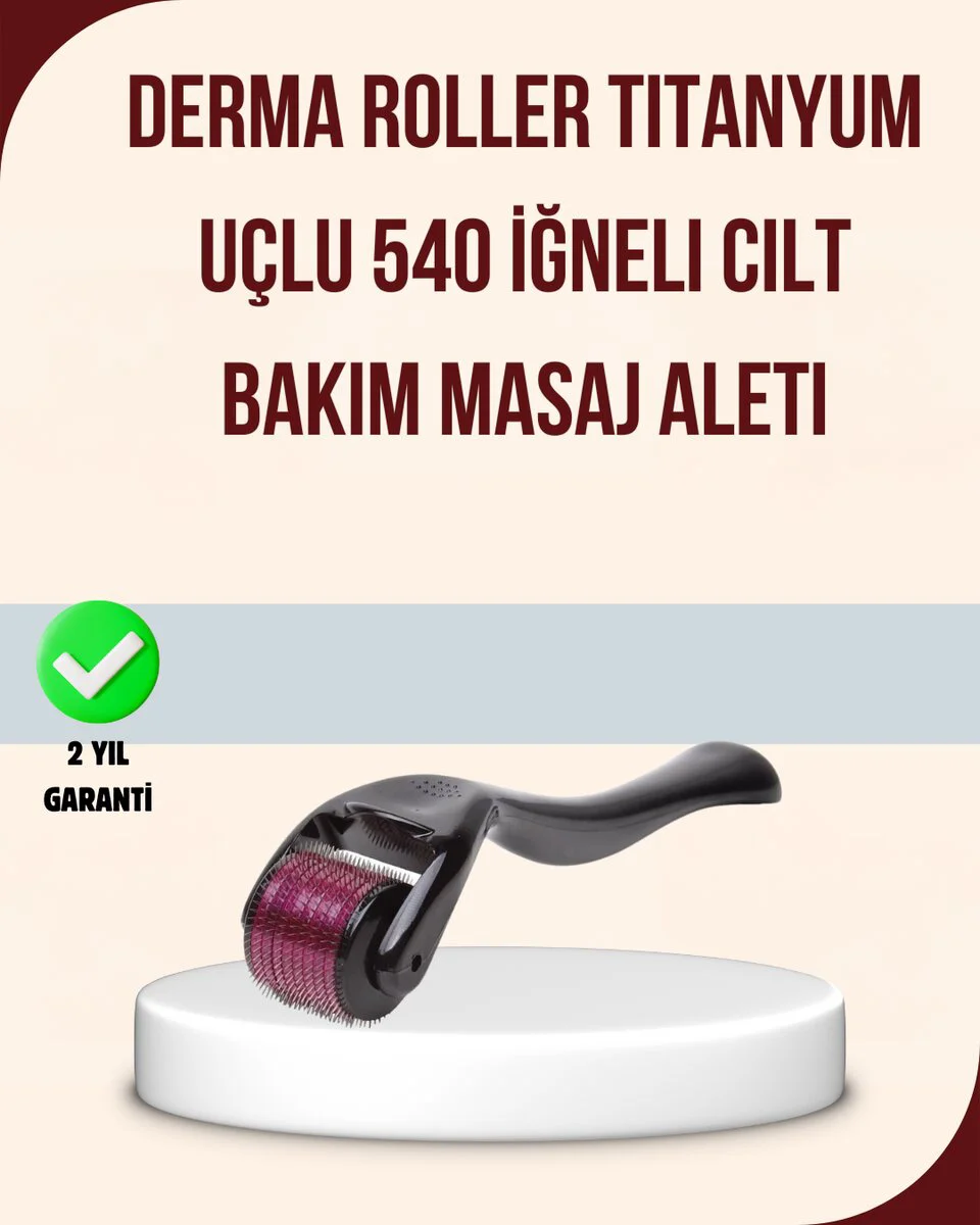 Titanyum Mikro İğneli Dermaroller 1 mm - Kırışıklık ve Leke Karşıtı