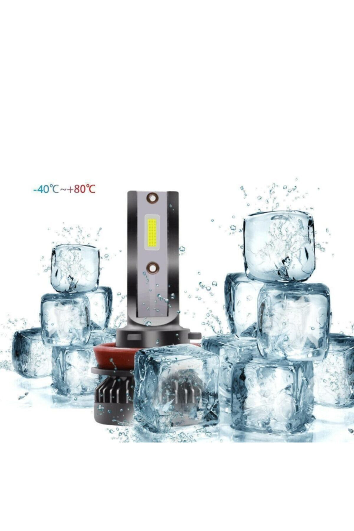 Crn Titanyum Serisi H3 Mini Led Xenon 6000K Şimşek Etkili Beyaz