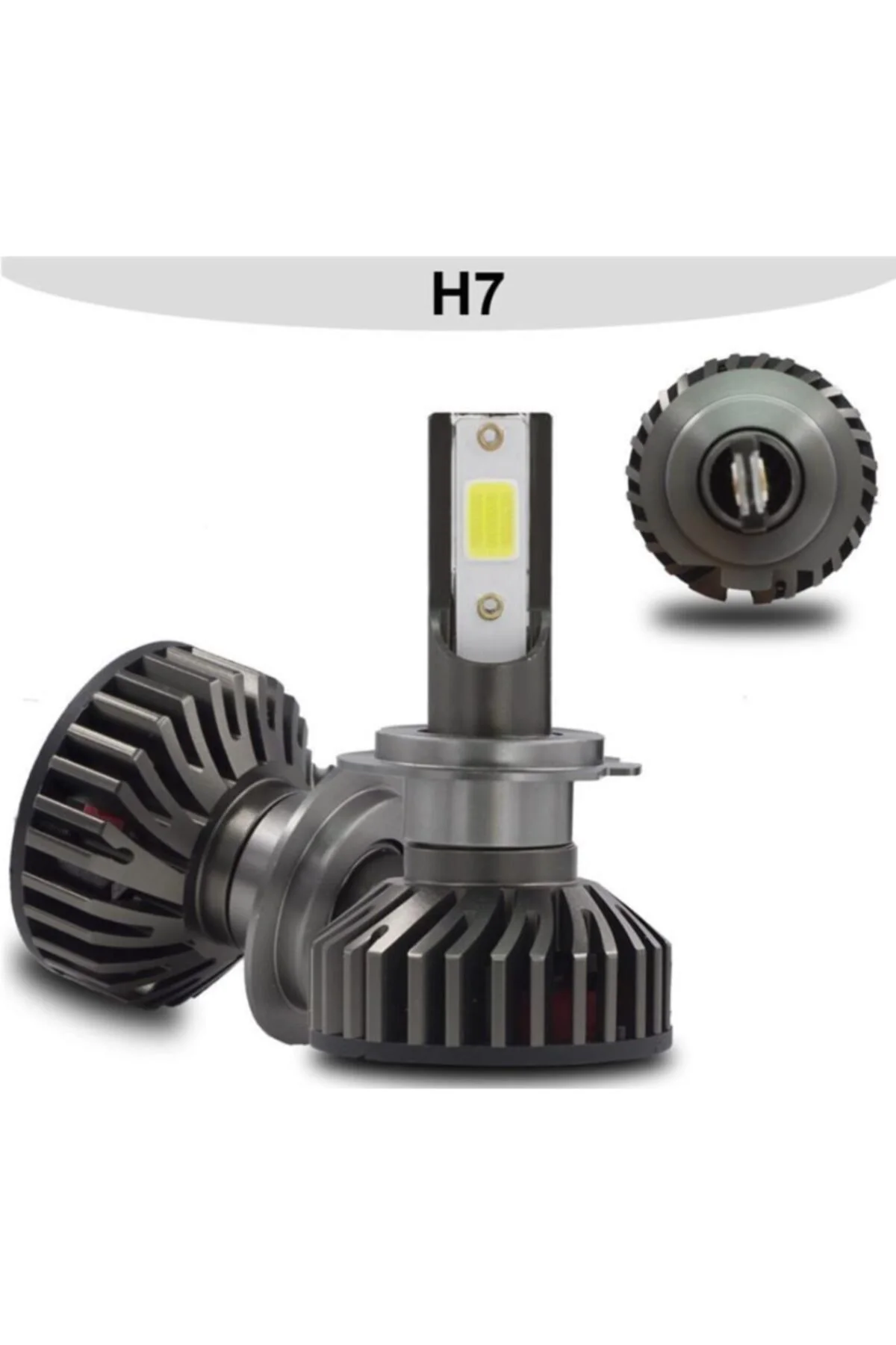 Titanyum Serisi H7 Mini Led Xenon 6000K Şimşek Etkili Beyaz