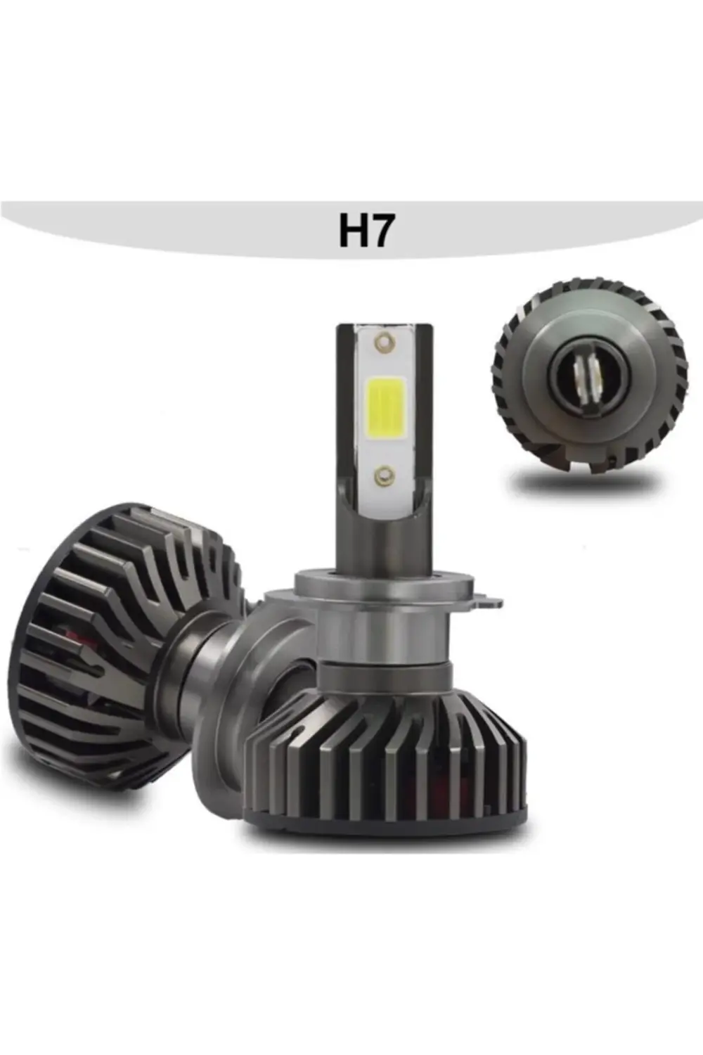 Titanyum Serisi H7 Mini Led Xenon 6000K Şimşek Etkili Beyaz