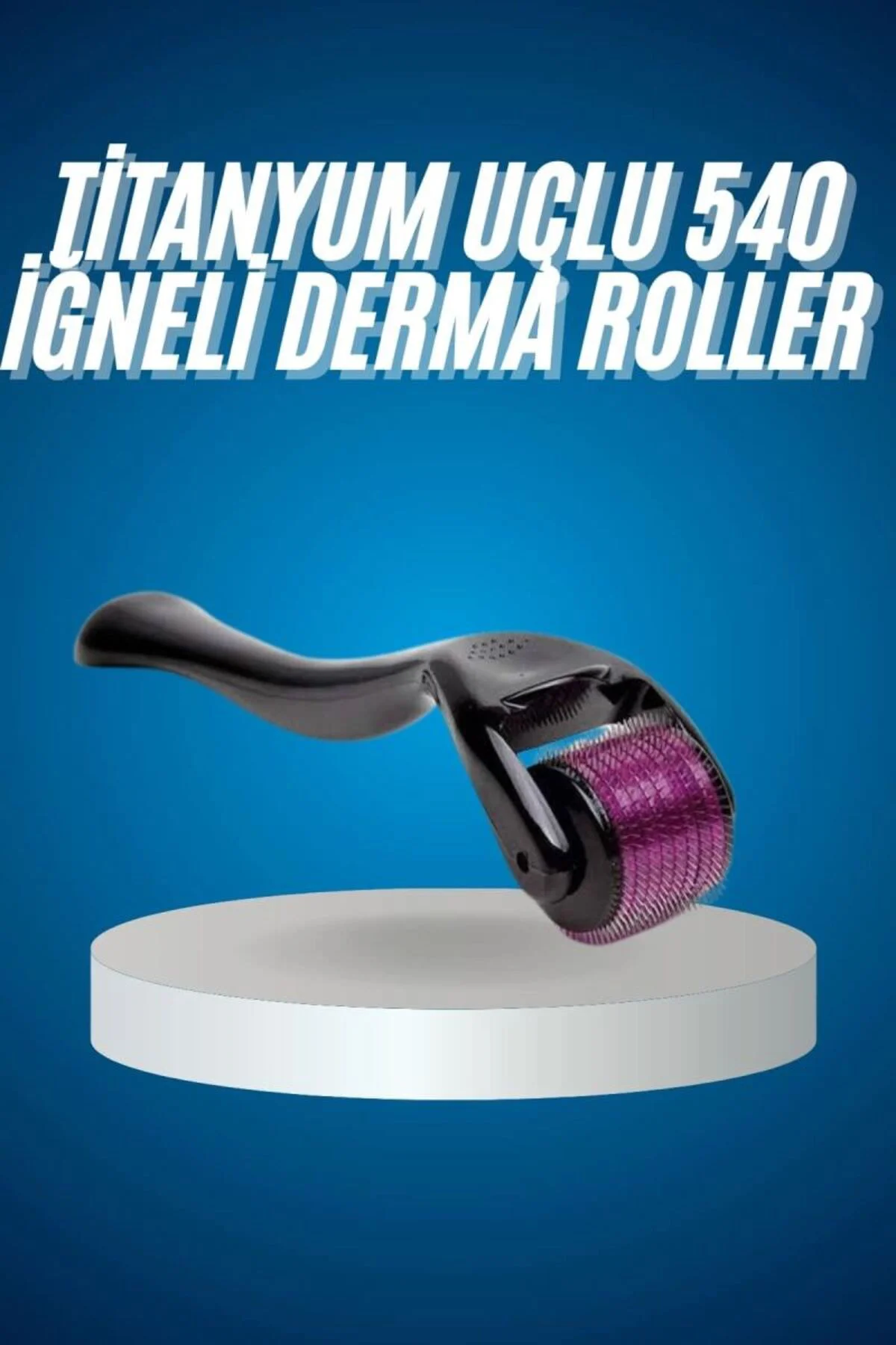 Titanyum Uçlu Derma Roller 540 İğneli 1 Mm Gözenek Azaltıcı Akne 