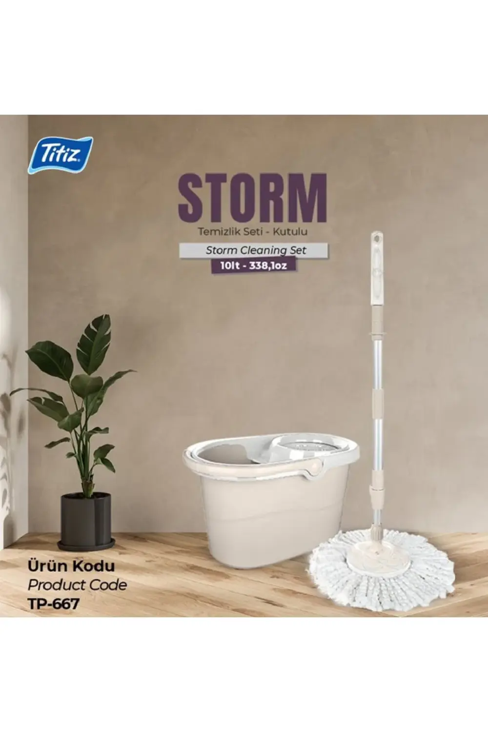 Titiz Storm Temizlik Seti - Kutu´lu 10lt Tp-667