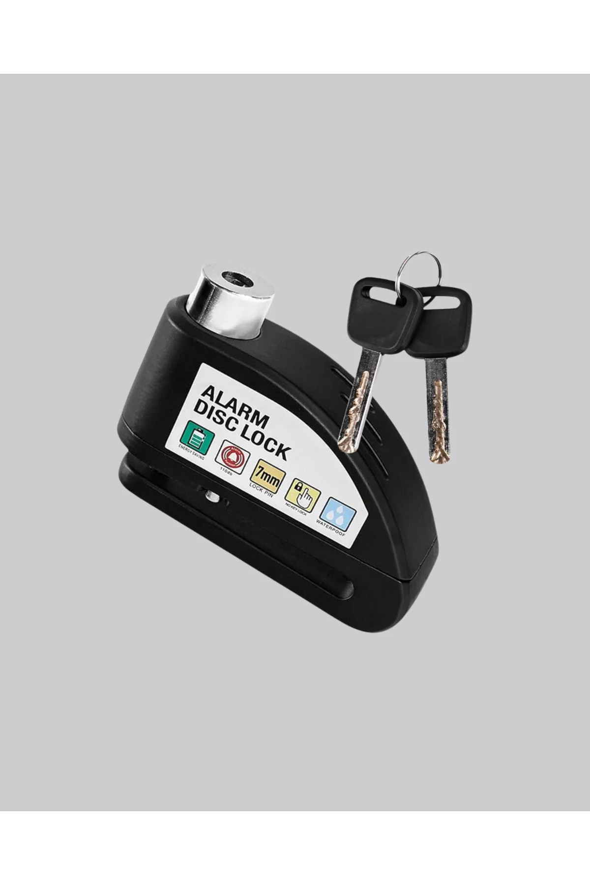 Titreşim Sensörlü Alarmlı Motosiklet Disk Kilidi 14mm Çelik Çift 