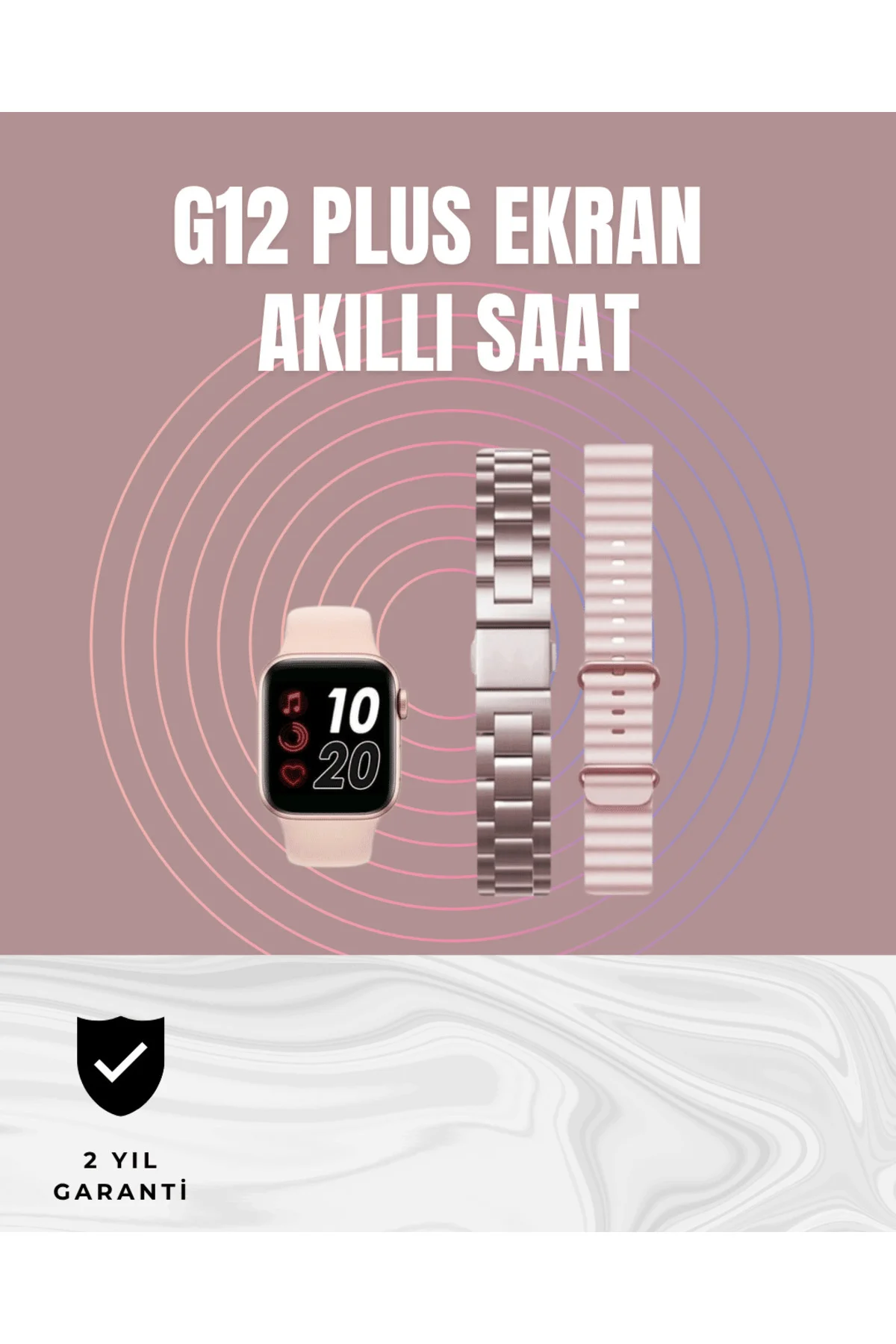 Titreşimli Bildirimli Akıllı Saat – Nabız, GPS, Spor Modları, Telefon Eşleştirme Özellikli