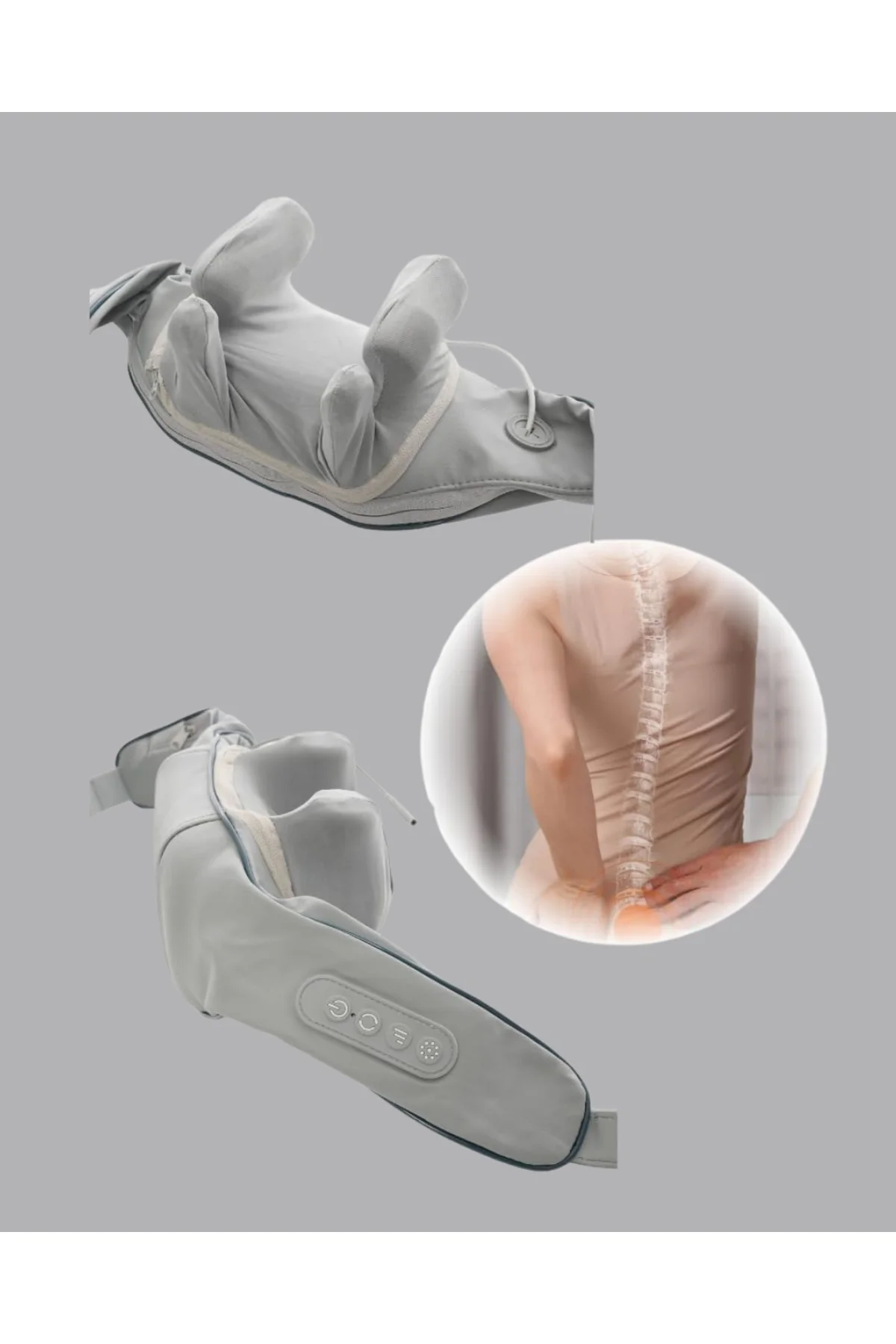 Titreşimli Boyun Masaj Cihazı Isı Terapili Şarjlı VNB-01 Ergonomi