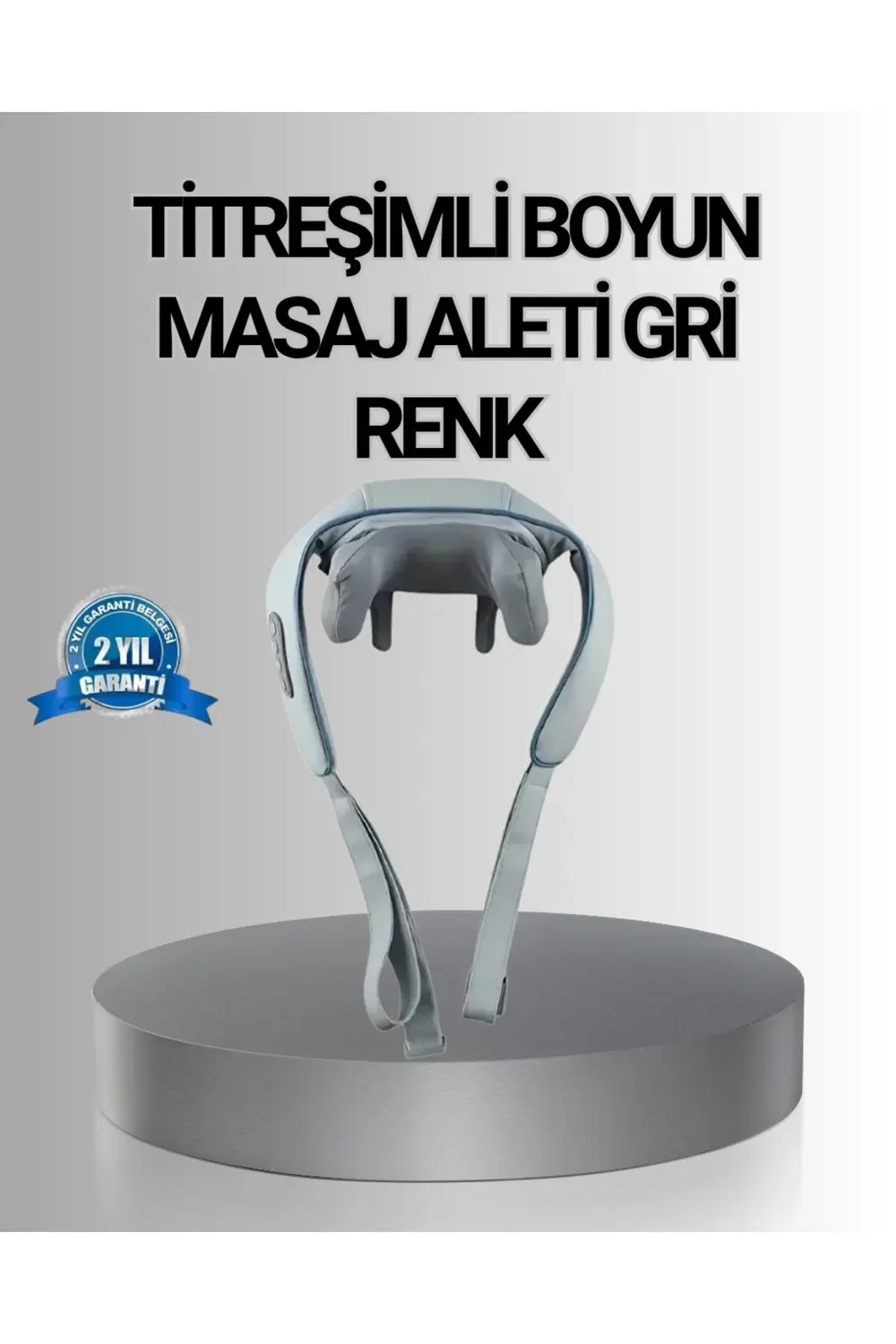 Titreşimli Boyun Masaj Cihazı Isı Terapili Şarjlı VNB-01 Ergonomi