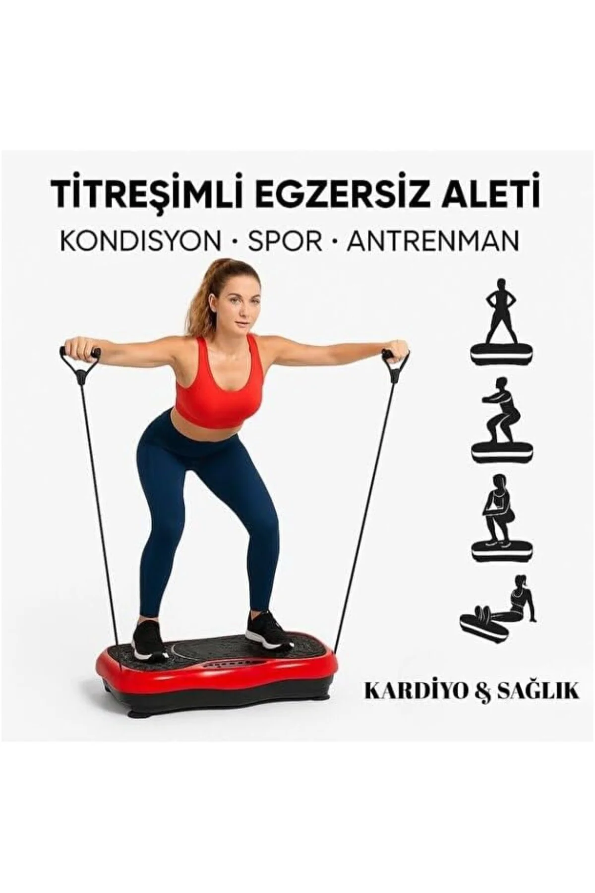 Titreşimli Egzersiz Platformu, 120 Kademeli Hız, Bluetooth Hoparl Titreşimli Egzersiz Platformu, 120 Kademeli Hız, Bluetooth Hoparl