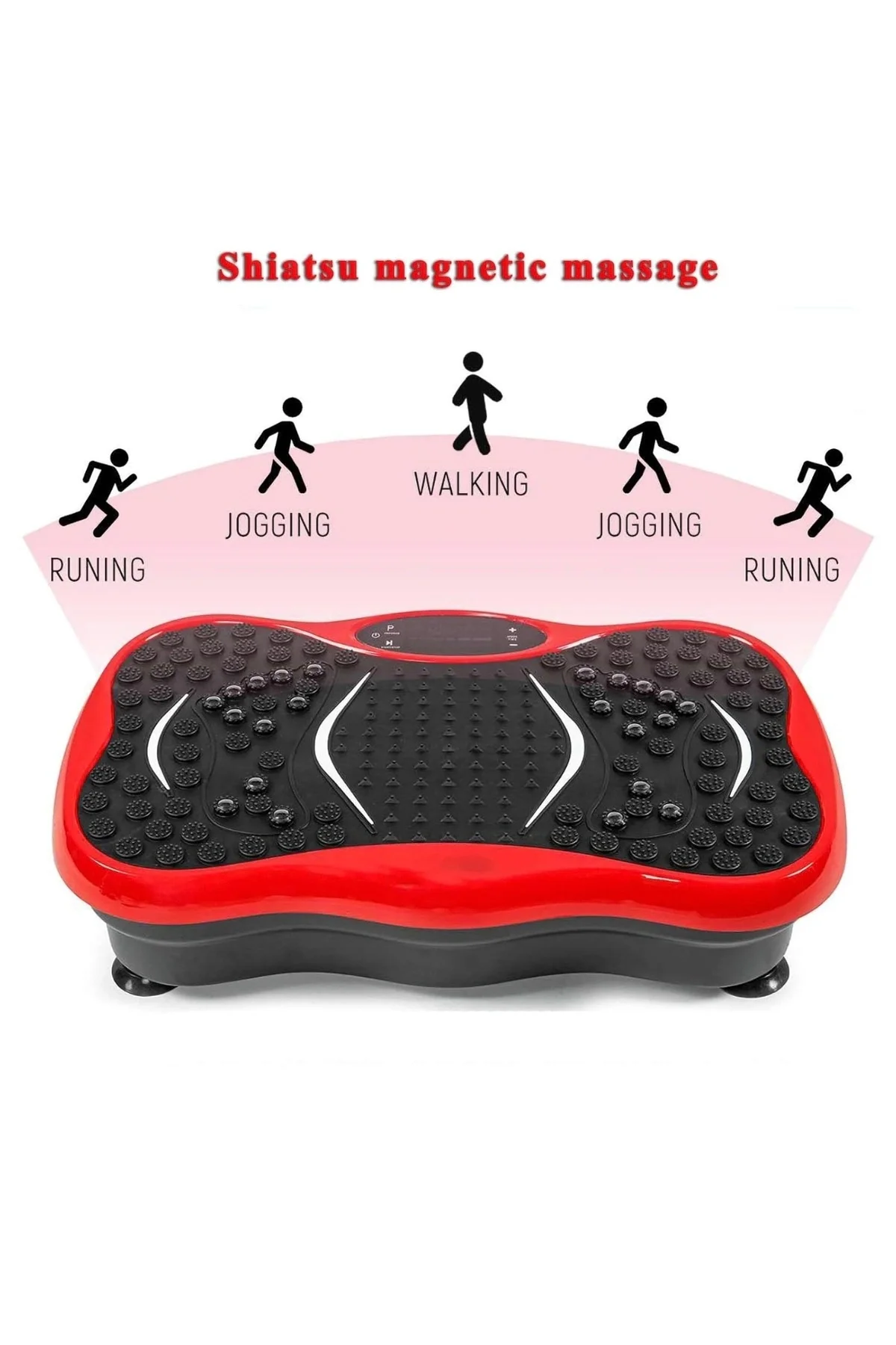 Titreşimli egzersiz plaka fitness tüm vücut spor masaj aleti 50cm siyah renk - Ekipman &amp; Aksesuar