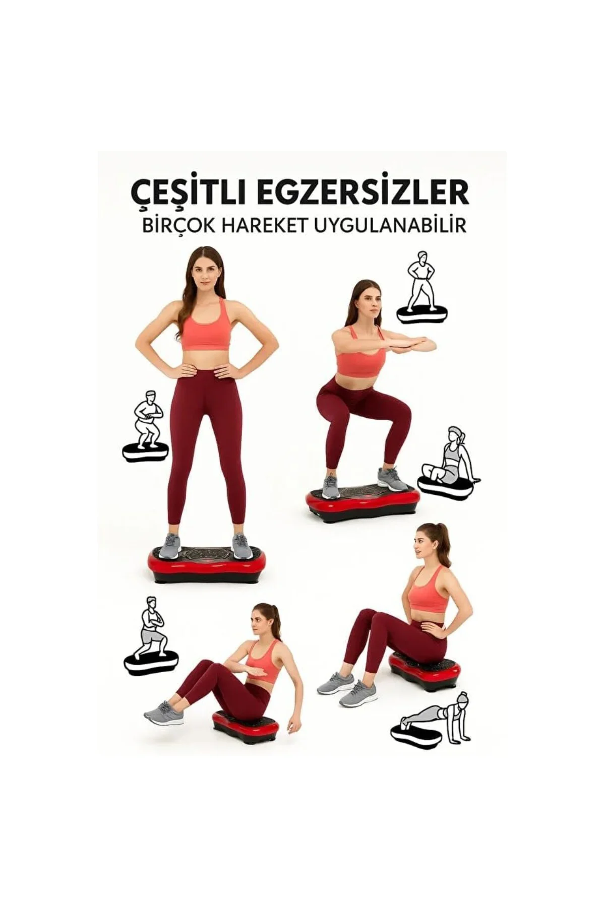 Titreşimli Egzersiz Platformu, 120 Kademeli Hız, Bluetooth Hoparl Titreşimli Egzersiz Platformu, 120 Kademeli Hız, Bluetooth Hoparl