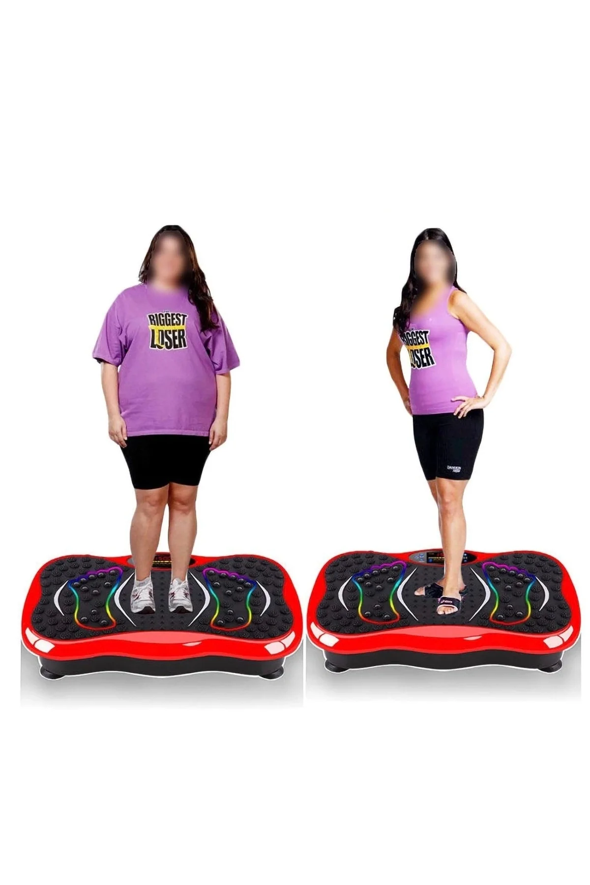 Titreşimli egzersiz plaka fitness tüm vücut spor masaj aleti 50cm siyah renk - Ekipman &amp; Aksesuar