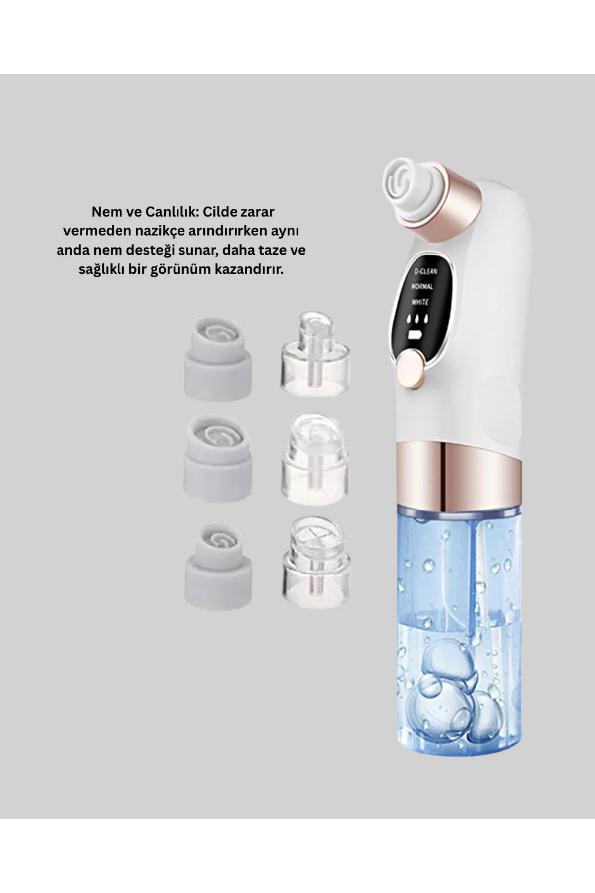 Titreşimli Elektrikli Gözenek Açıcı – Siyah Nokta ve Yağ Arındırı