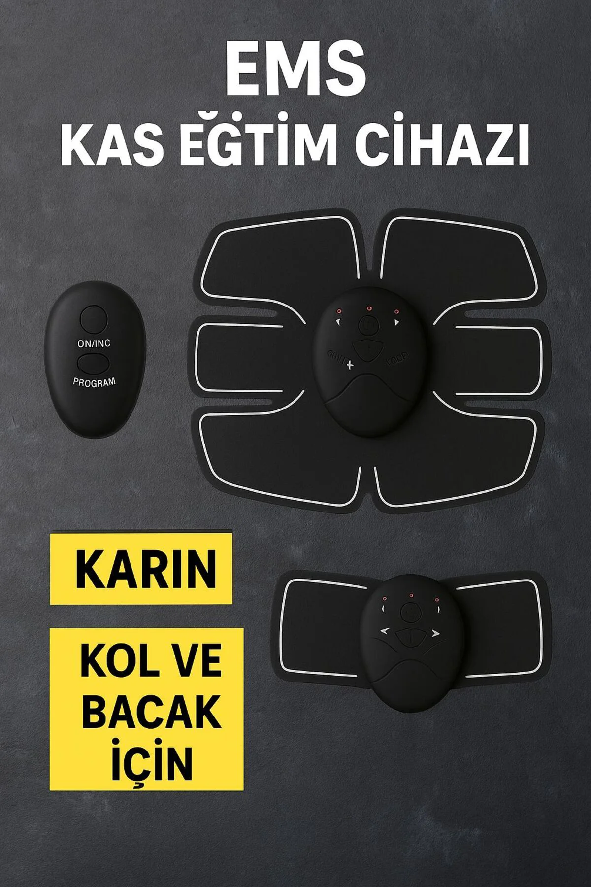 Titreşimli EMS Spor ve Fitness Cihazı Karın Kası Kol Bacak 2025 Model