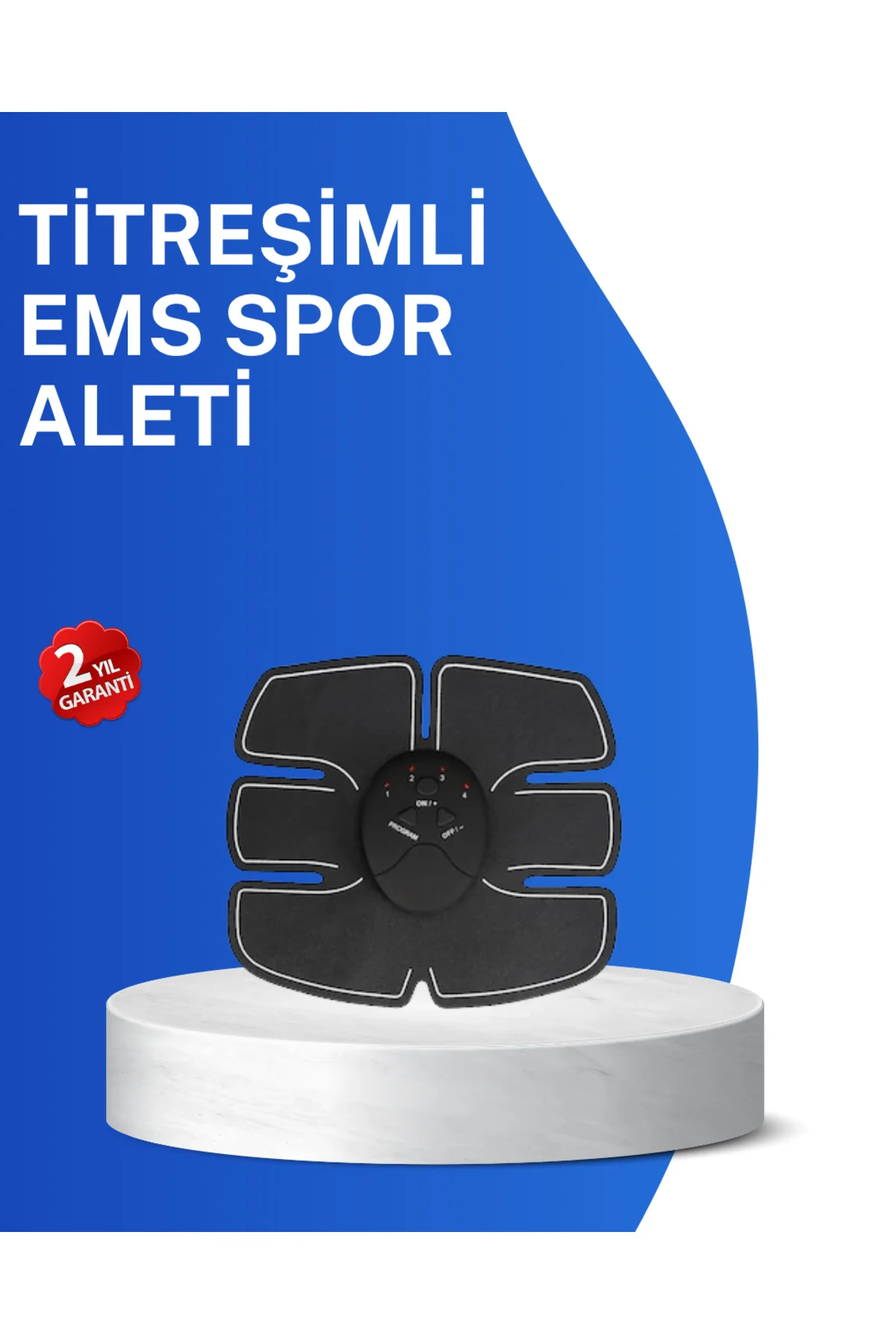 Titreşimli EMS Spor Aleti Karın Kol ve Bacak Kas Yapma Cihazı 2025 Model
