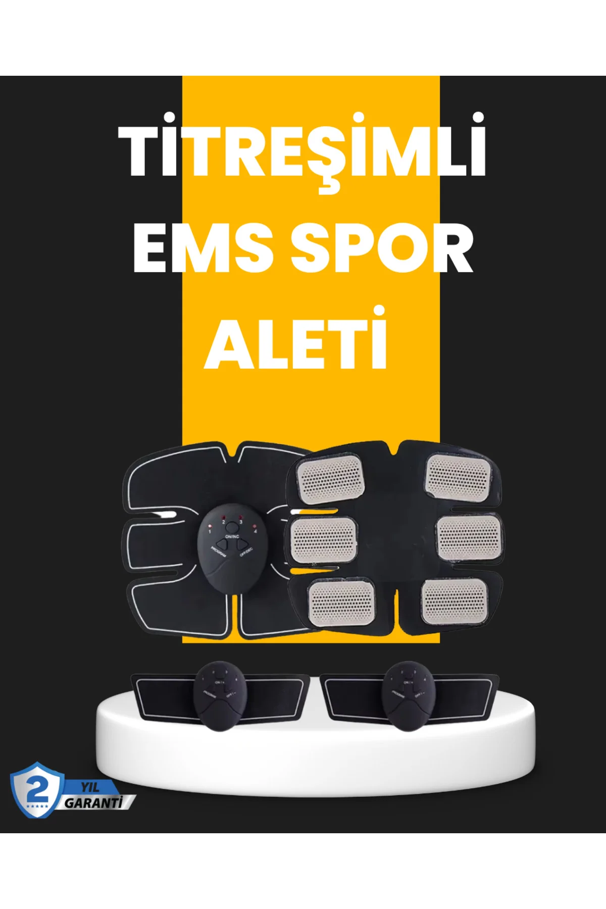Titreşimli EMS Spor ve Fitness Cihazı Karın Kası Kol Bacak 2025 M