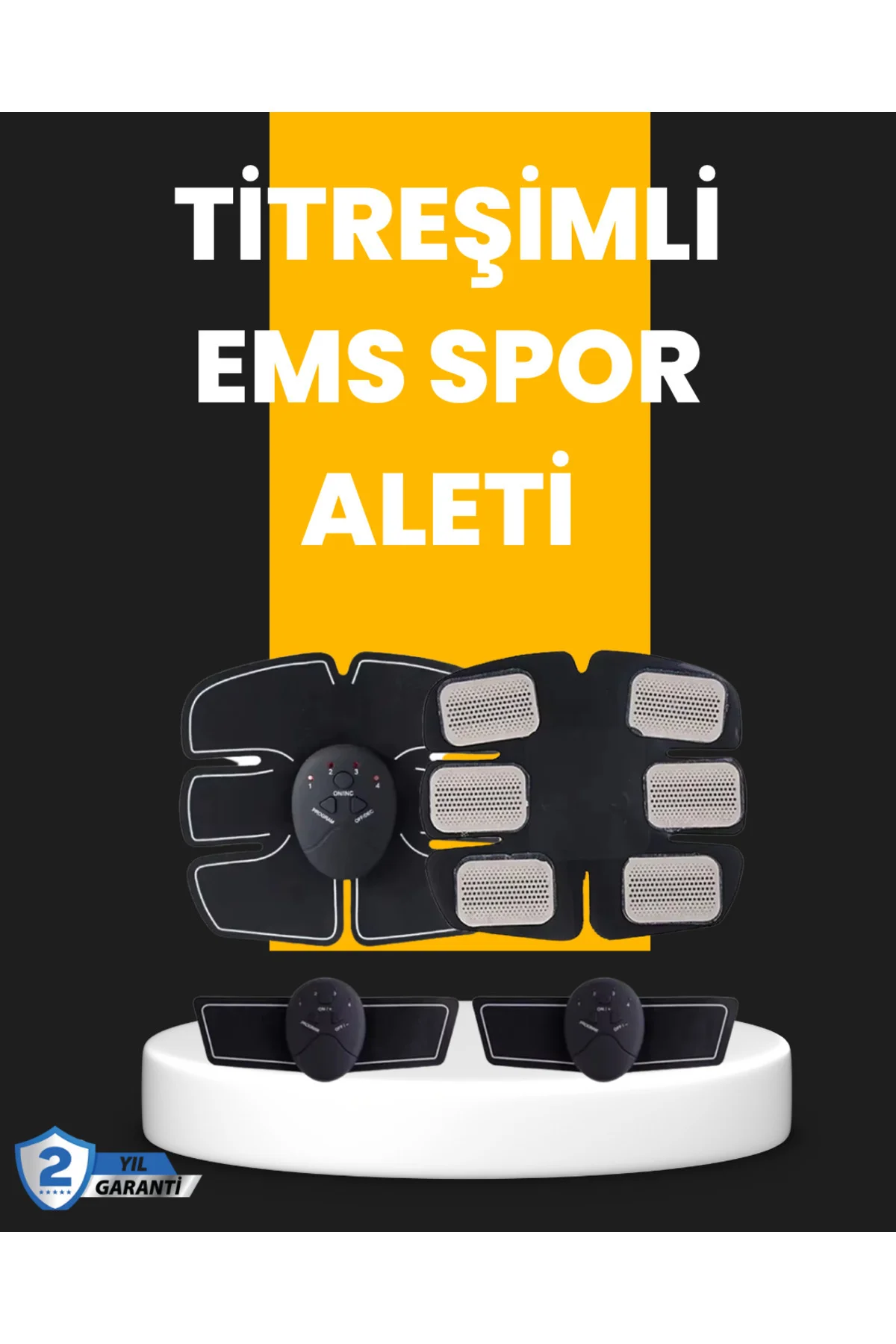 Titreşimli EMS Spor ve Fitness Cihazı Karın Kası Kol Bacak 2025 Model