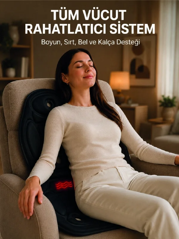 Titreşimli Isıtmalı Koltuk Tipi Masaj Minderi Ergonomik Tasarım Fiyatı, Yorumları ve Özellikleri