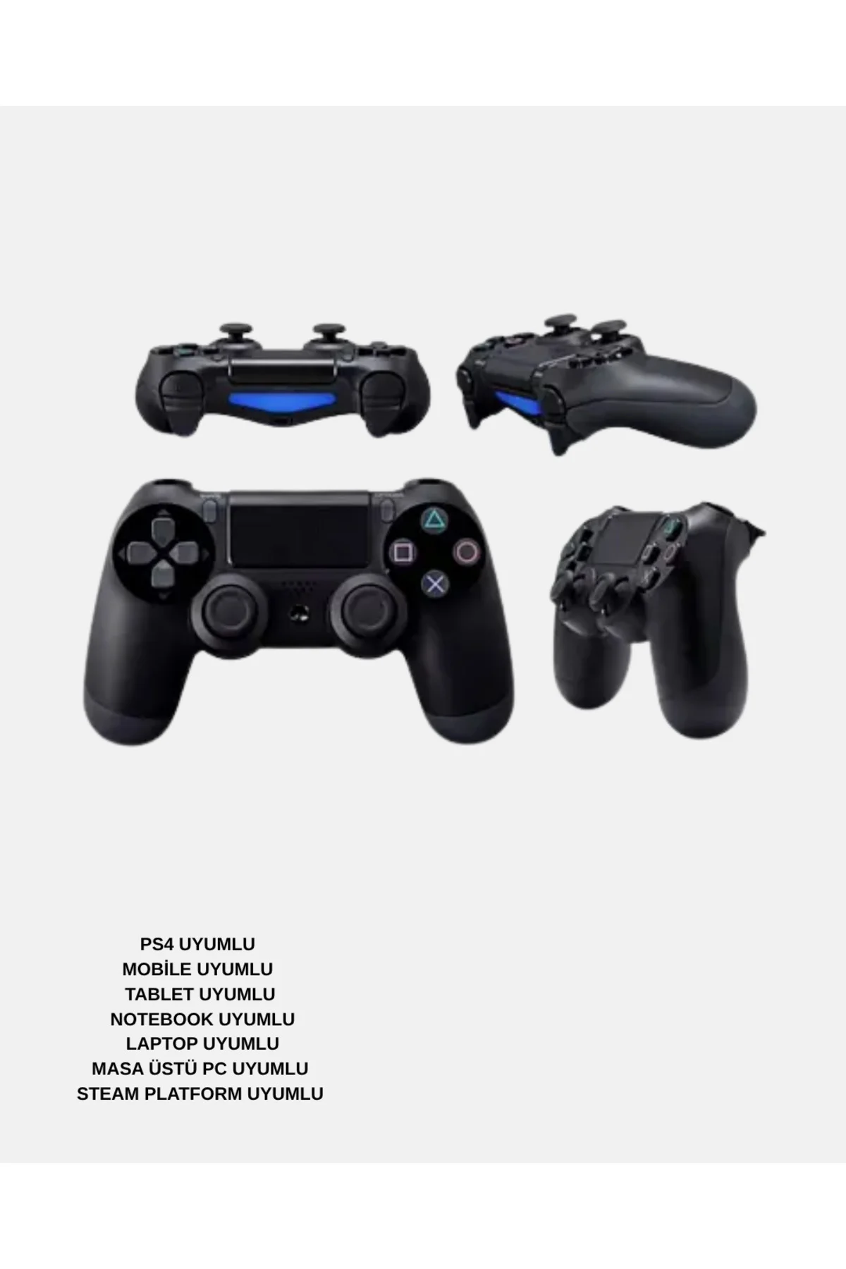 Titreşimli Kablosuz Oyun Kolu – PS4, PC, Mobil, Tablet ve Steam U