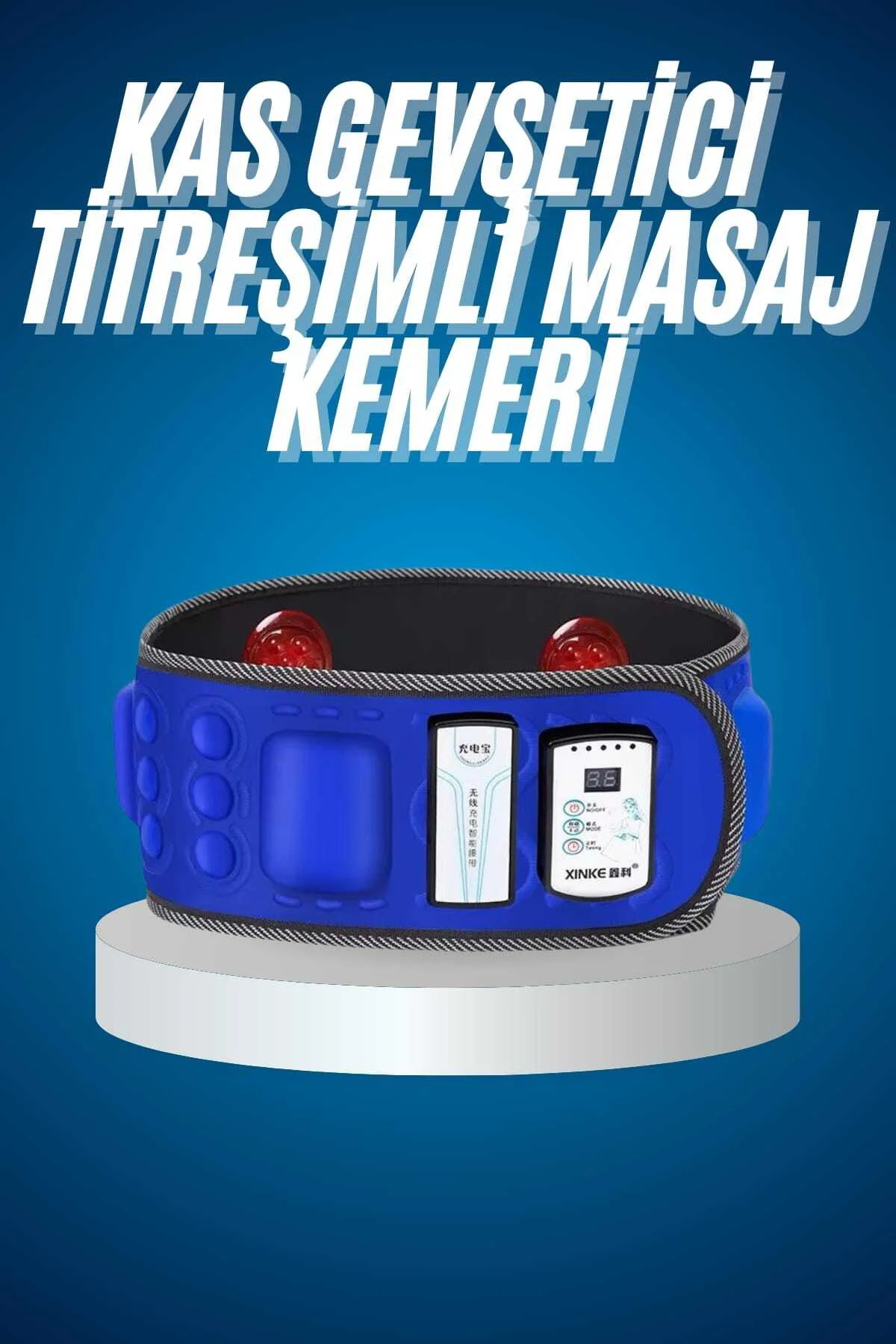 Titreşimli Kas Gevşetici Masaj Kemeri Zayıflama Aleti Bel Bölge S