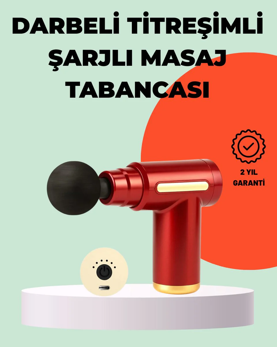 Titreşimli Kas Masaj Aleti 6 Kademe Güçlü Masaj Büstesi - Spor Sonrası Rahatlama ve Kas Yenileme