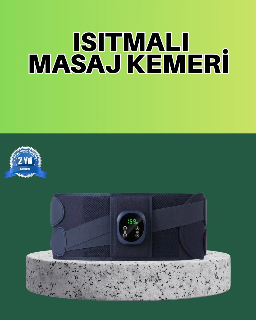 Titreşimli Masajlı Bel Kemeri Sessiz Çalışma 100 cm Bel Uyumlu Fiyatı, Yorumları ve Özellikleri