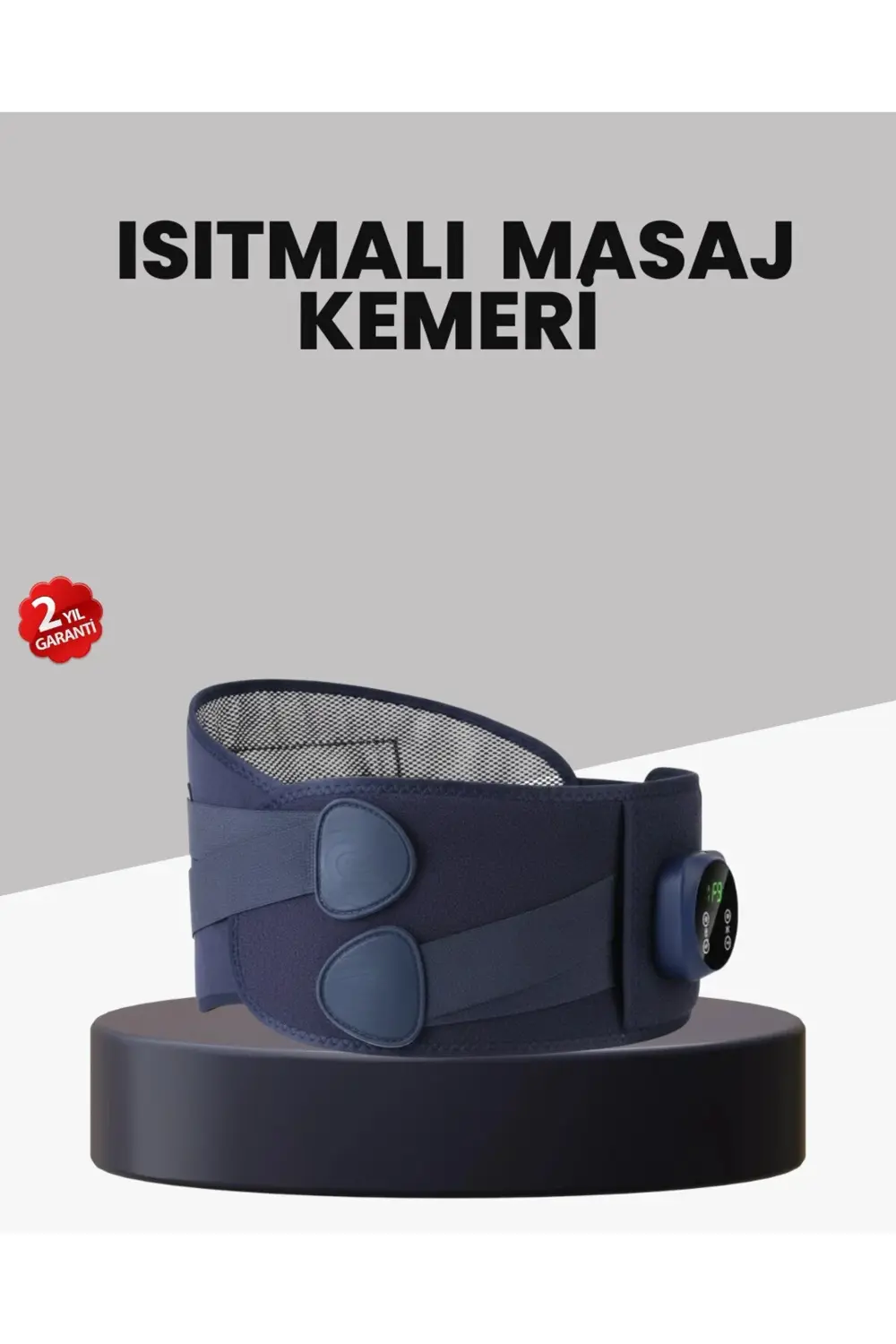 Titreşimli Masajlı Bel Kemeri Isıtmalı Destekli