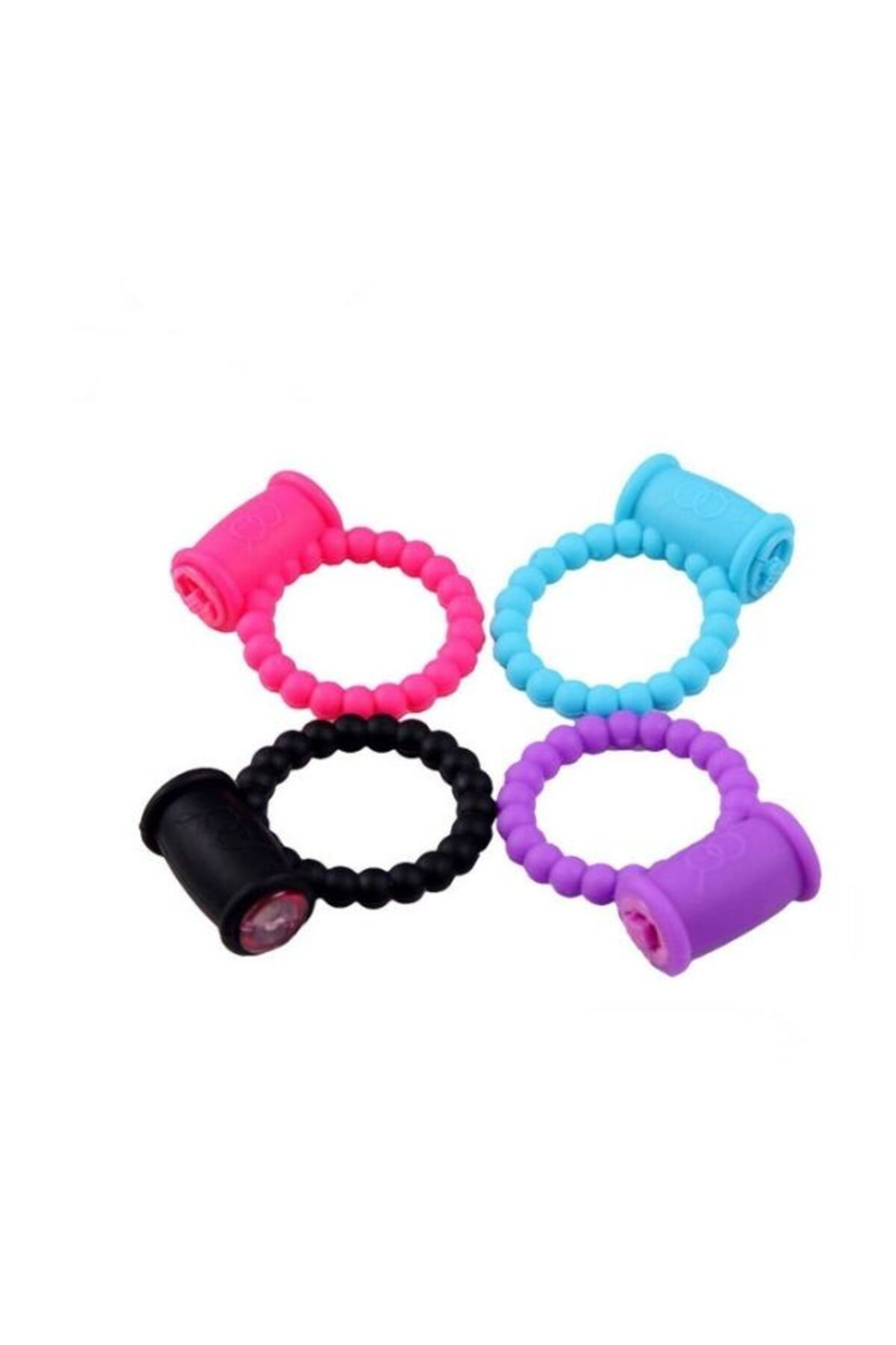 Titreşimli Noktalı Penis Halkası - Pembe