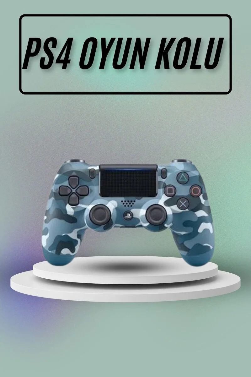Titreşimli Oyun Kolu PS4 Joystick - Kablosuz Bluetooth ve Android Uyumluluğu