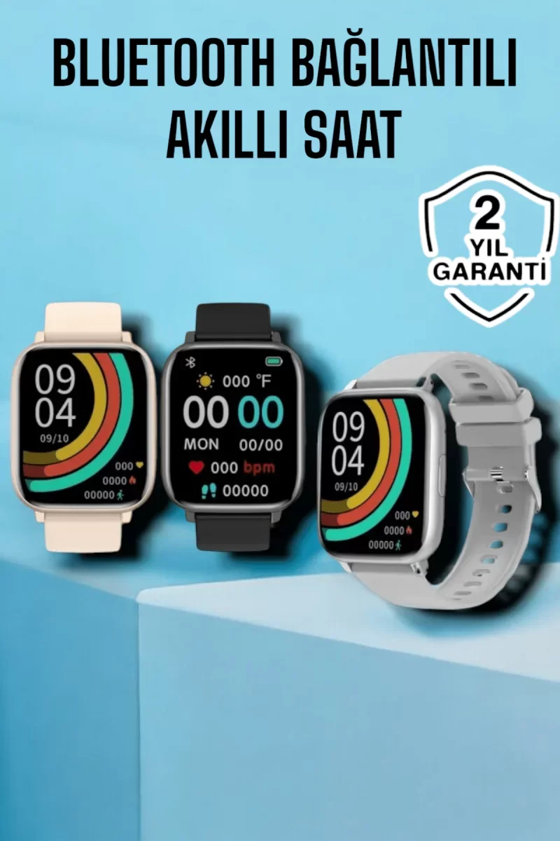 Titreşimli, Sağlık Takipli, Yeni Nesil Akıllı Saat  400mAh Batary