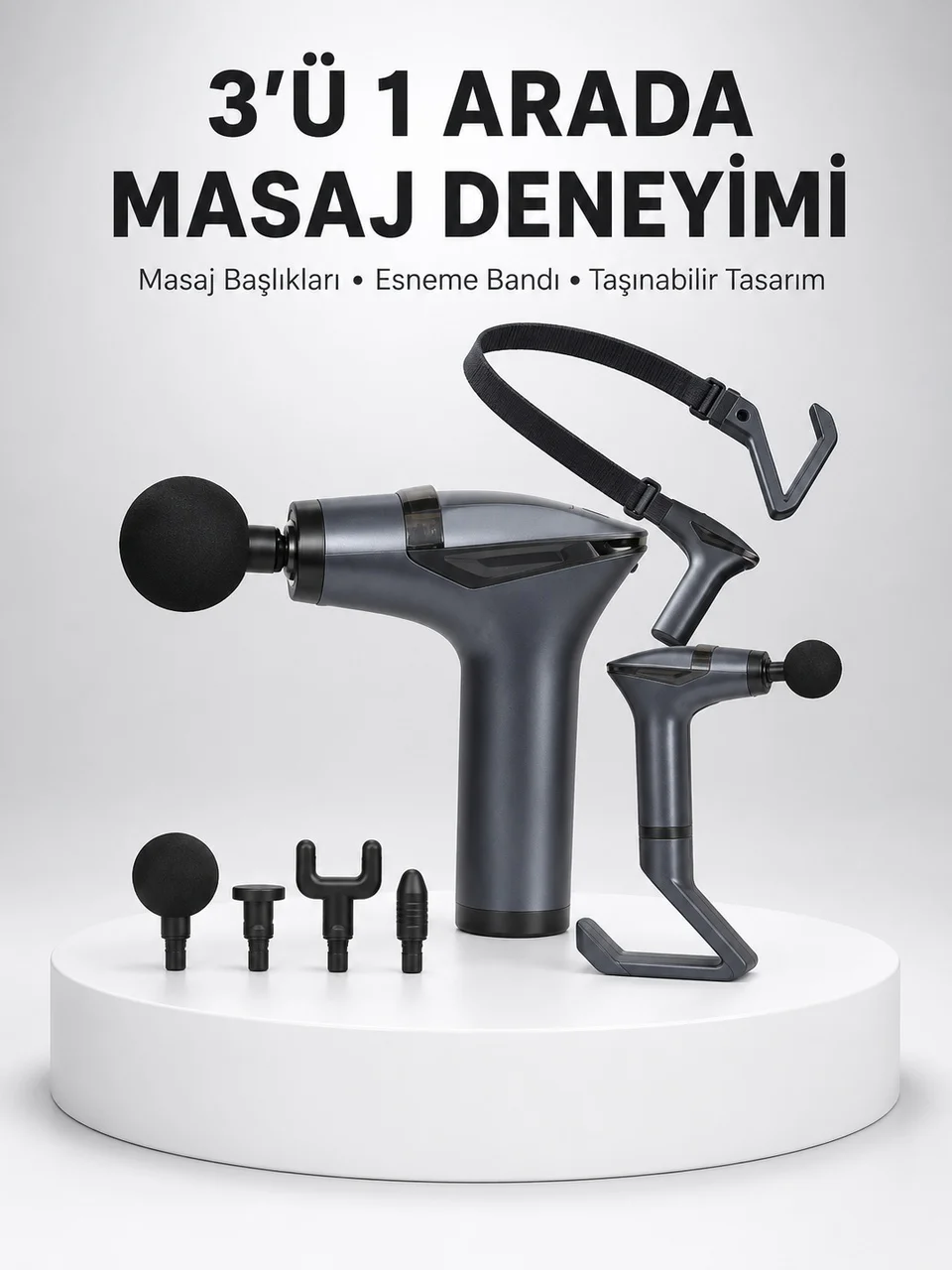 Titreşimli Şarjlı Masaj Aleti 3in1 Fonksiyonel Çok Amaçlı Model Yeni Nesil - Lisinya Diğer