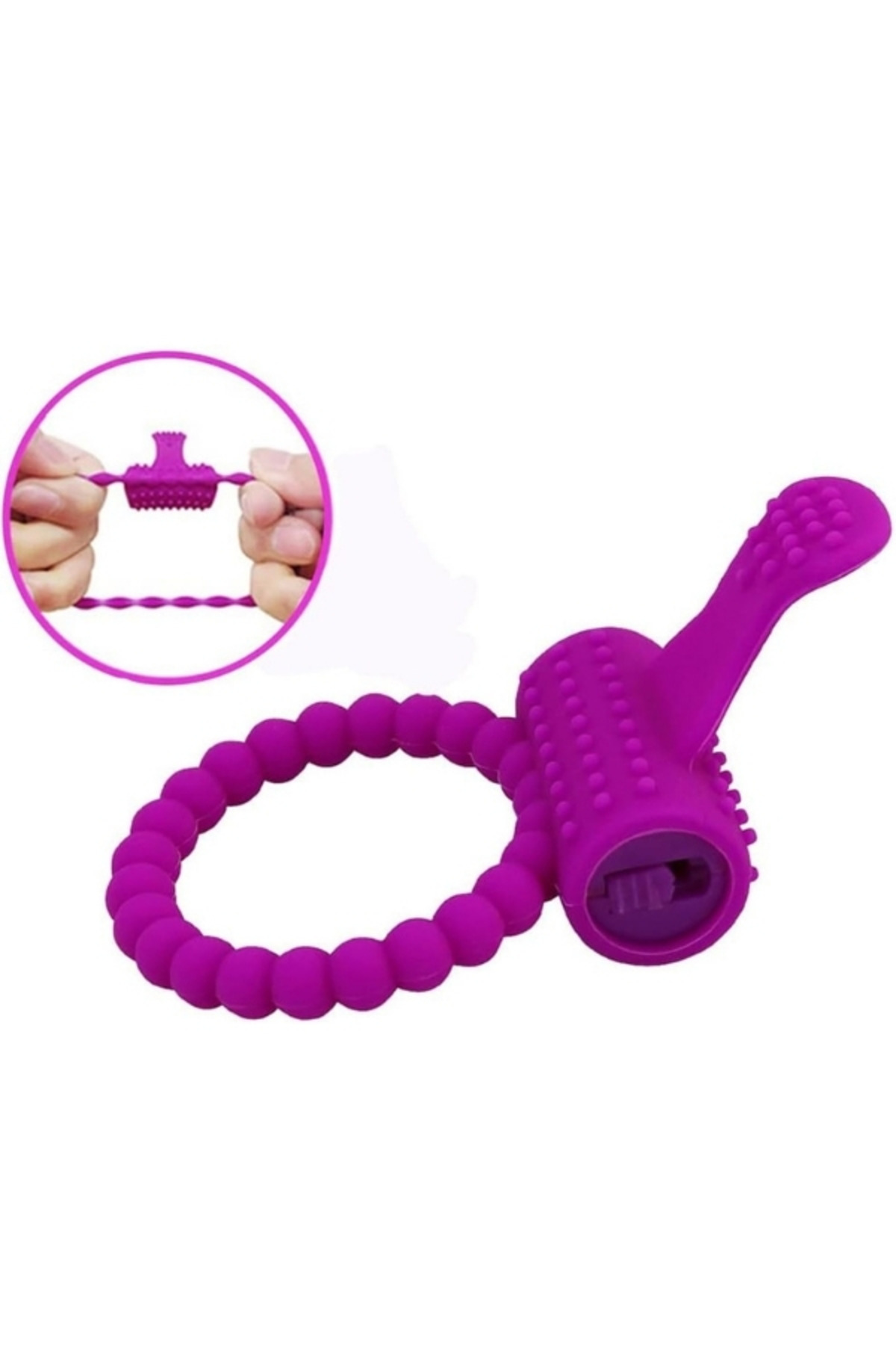 Titreşimli Tırtıklı Dilli Penis Halkası Titreşimli Tırtıklı Dilli Penis Halkası