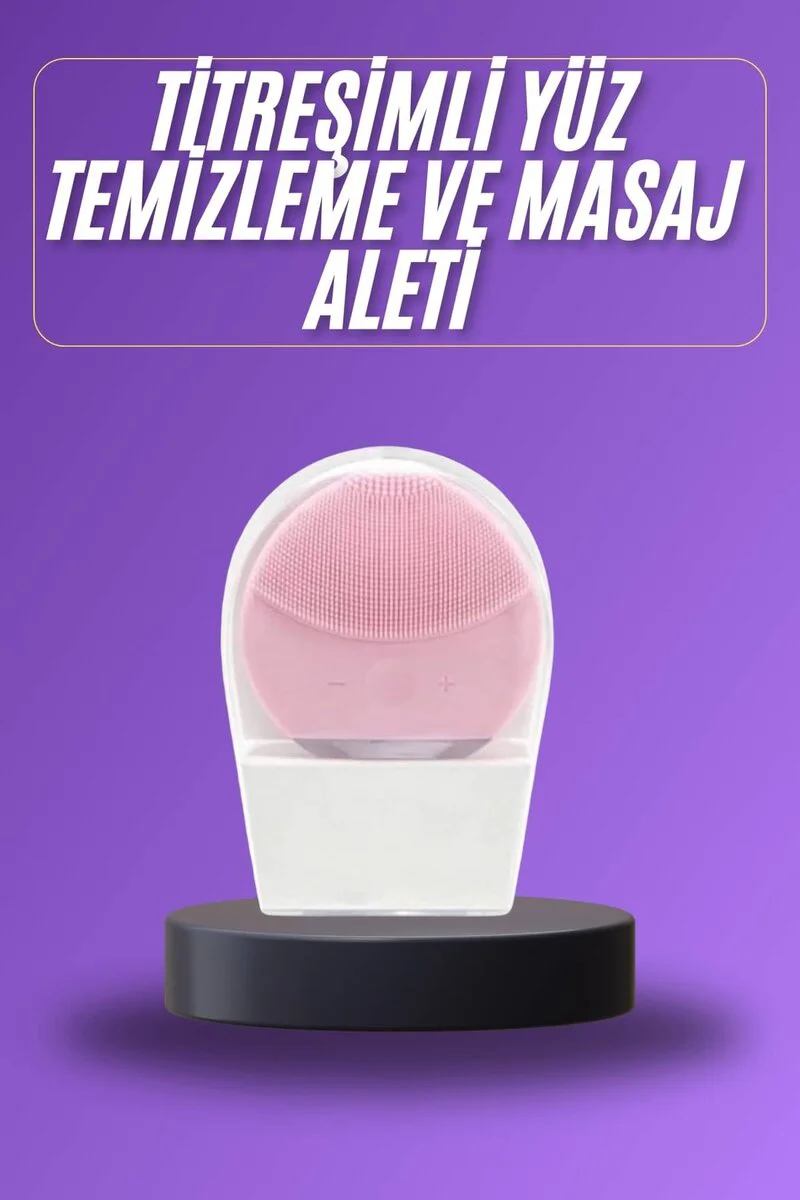 Titreşimli Yüz Masaj Aleti - Derin Temizleme ve Cilt Sıkılaştırma