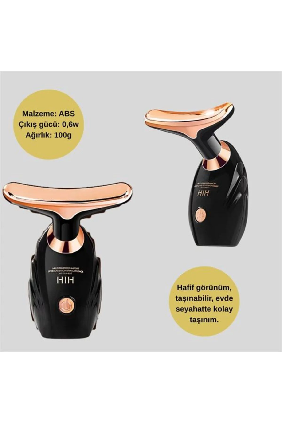 Titreşimli Yüz Ve Boyun Masaj Aleti Lifting Etkili Cilt Bakım Cih