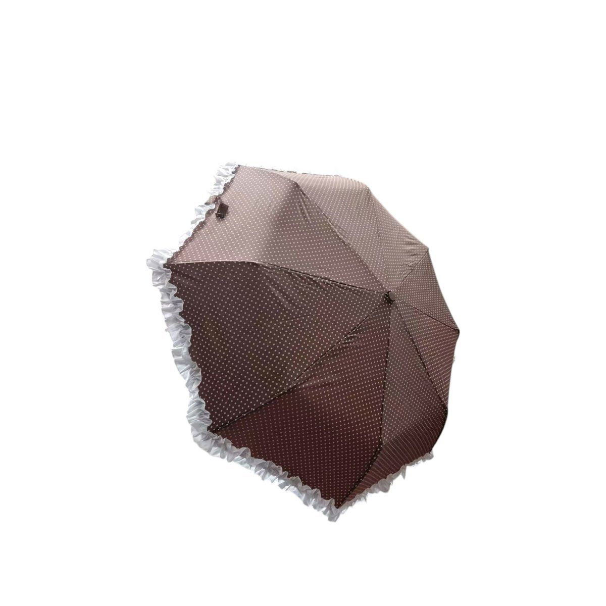 TK-3665 Katlanır Otomatik Şemsiye 8 Telli Desenli Fırfırlı