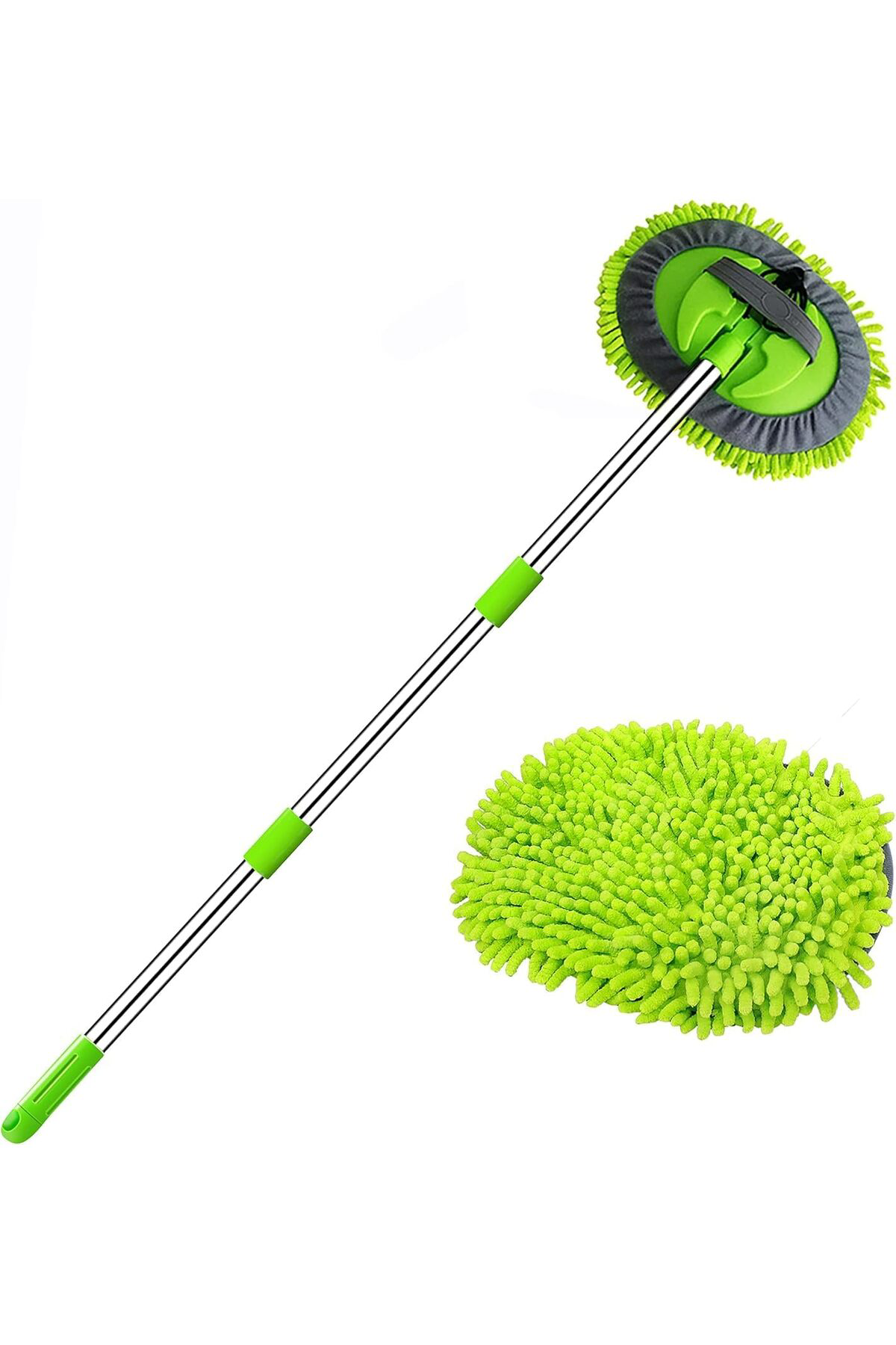 TkDizayn Jouis Araba Yıkama Fırçası EL MOP Temizleme Aleti Uzun S