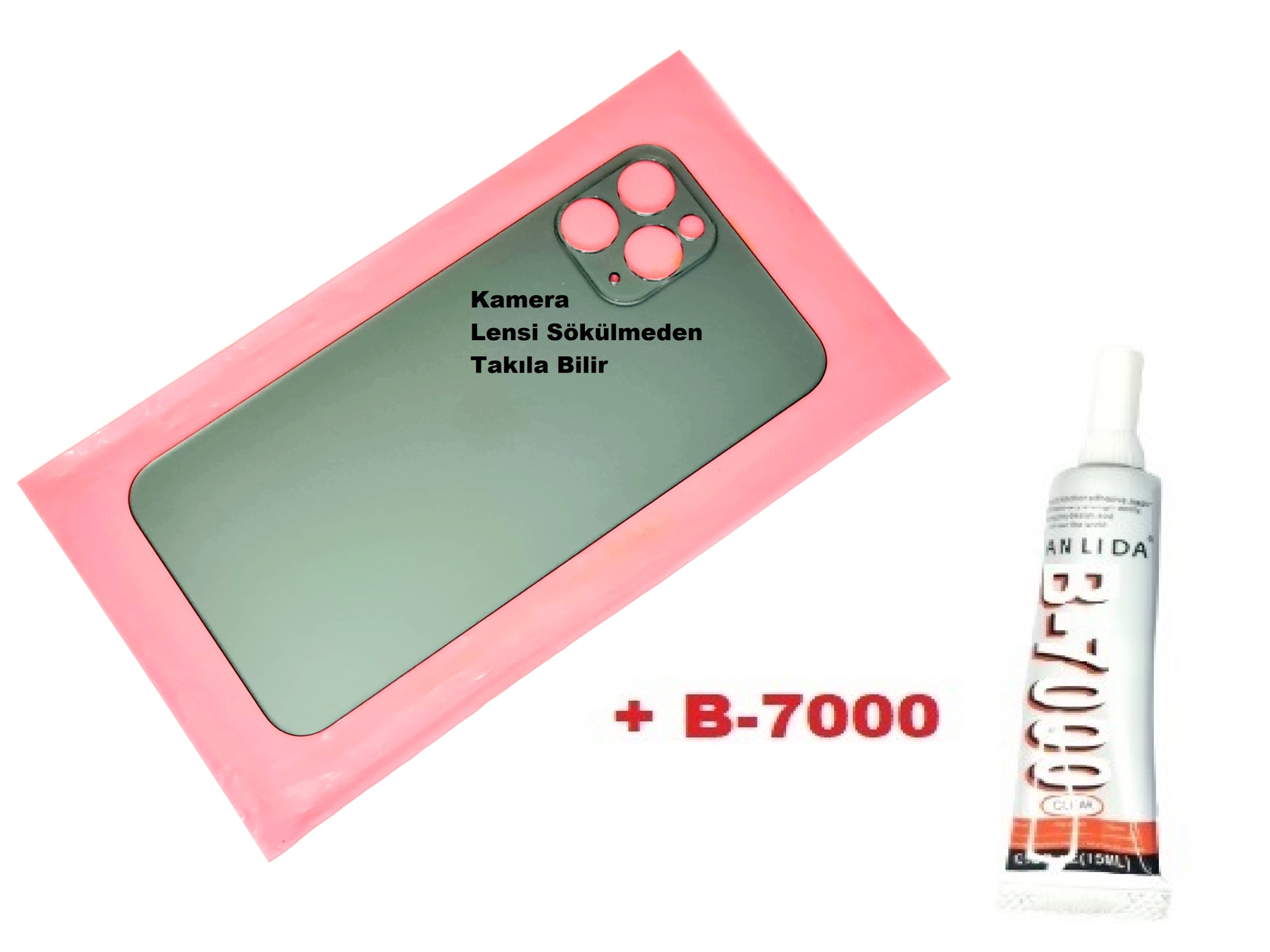Tkgz İPhone 11 PRO Arka Pil Batarya Kapağı (CAM+B-7000) YEŞİL Tkgz İPhone 11 PRO Arka Pil Batarya Kapağı (CAM+B-7000) YEŞİL