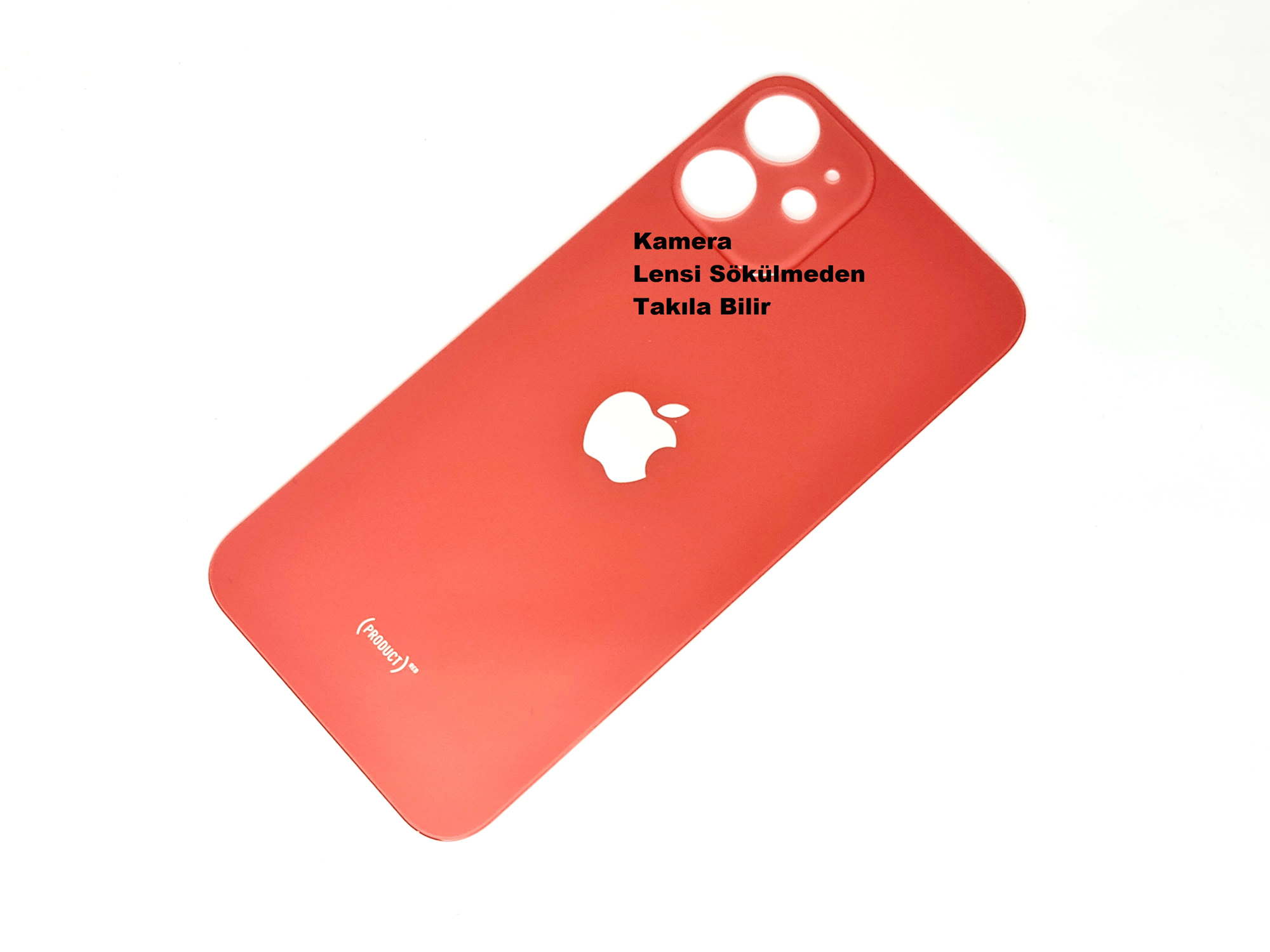 Tkgz İPhone 12 MİNİ Arka Pil Batarya Kapağı (CAM) Kırmızı Tkgz İPhone 12 MİNİ Arka Pil Batarya Kapağı (CAM) Kırmızı