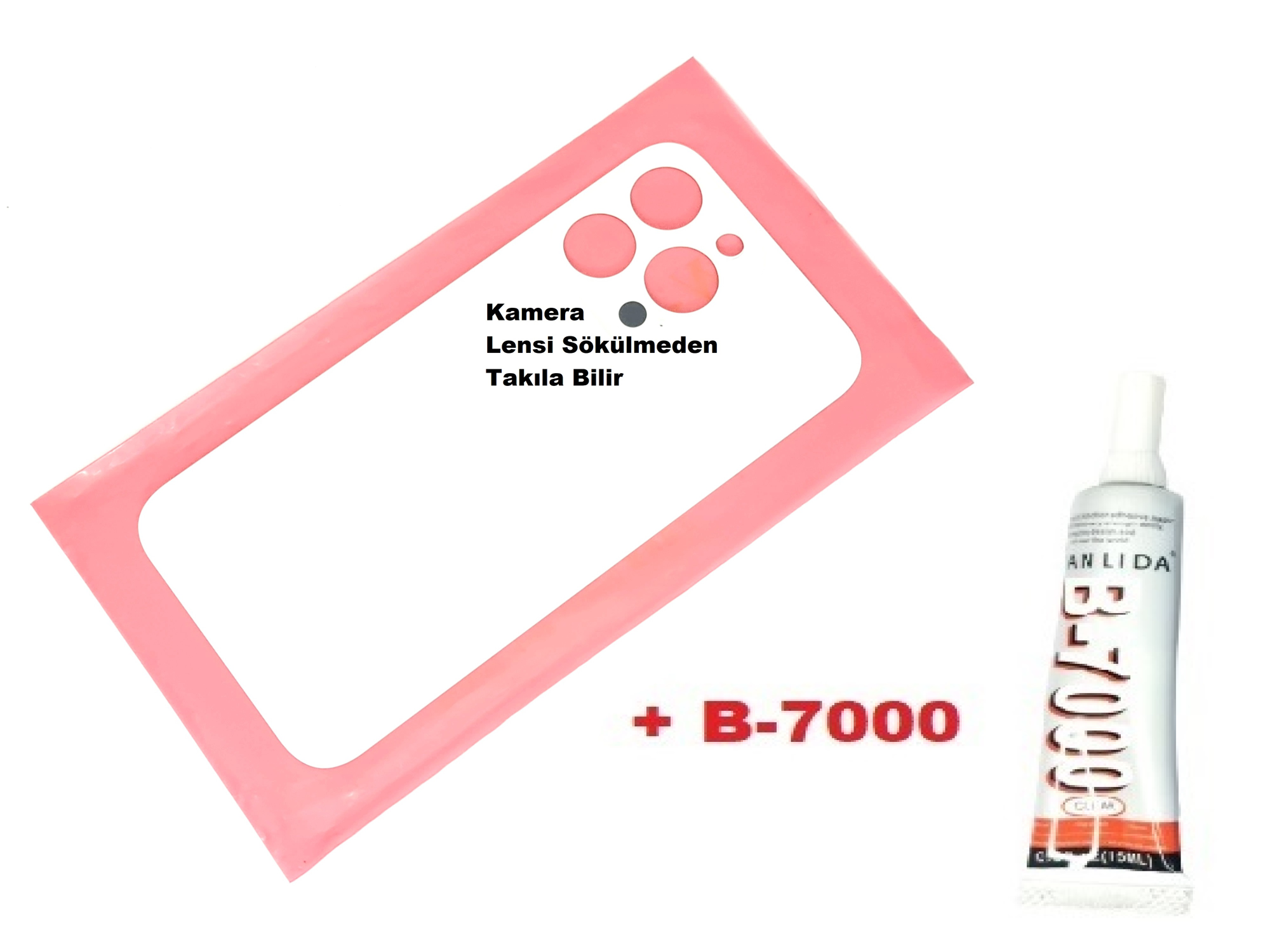 Tkgz İPhone 13 PRO Arka Pil Batarya Kapağı (CAM+B-7000) BEYAZ Tkgz İPhone 13 PRO Arka Pil Batarya Kapağı (CAM+B-7000) BEYAZ