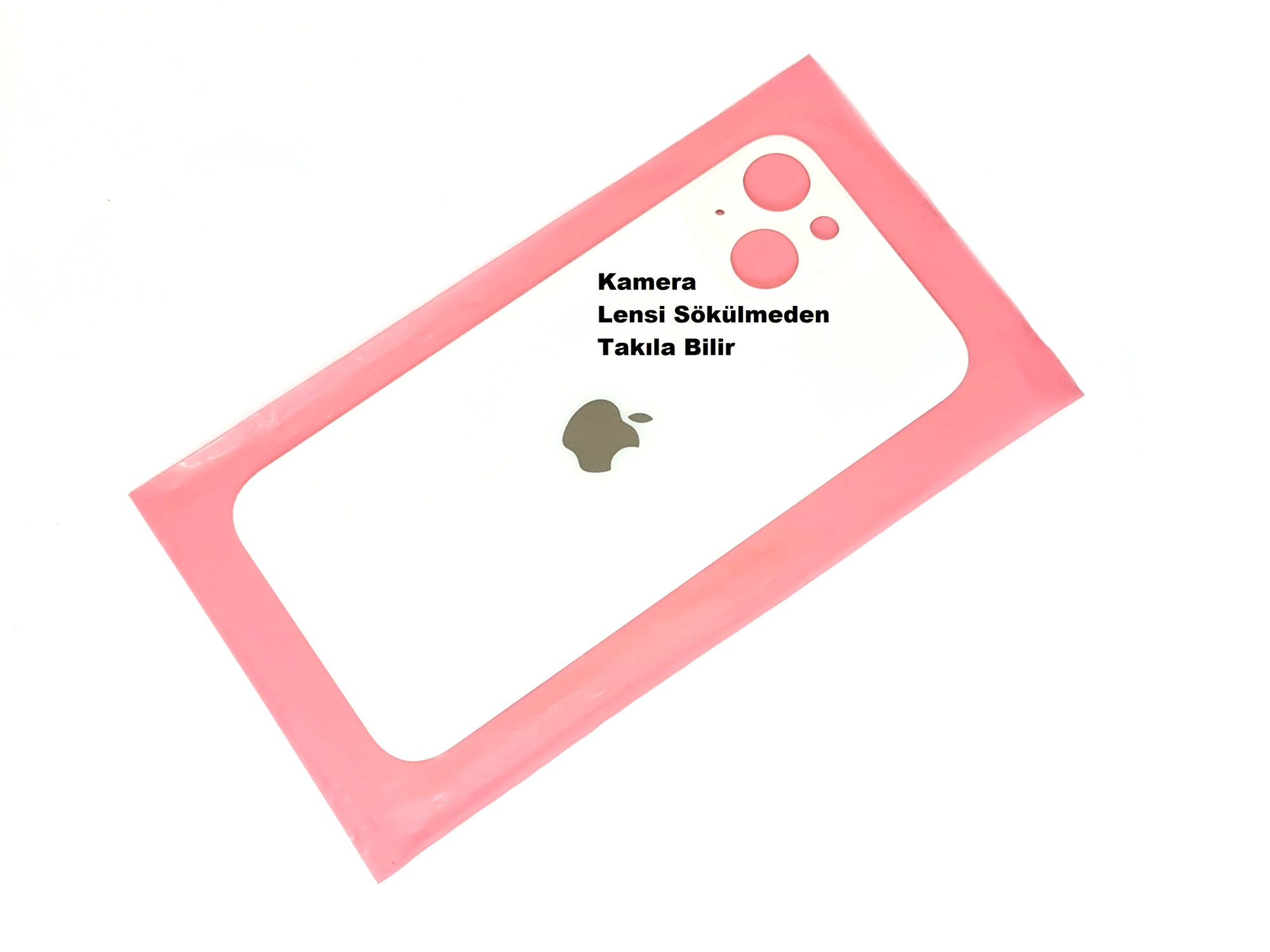 Tkgz İPhone 13 Arka Kapak (CAM) Beyaz