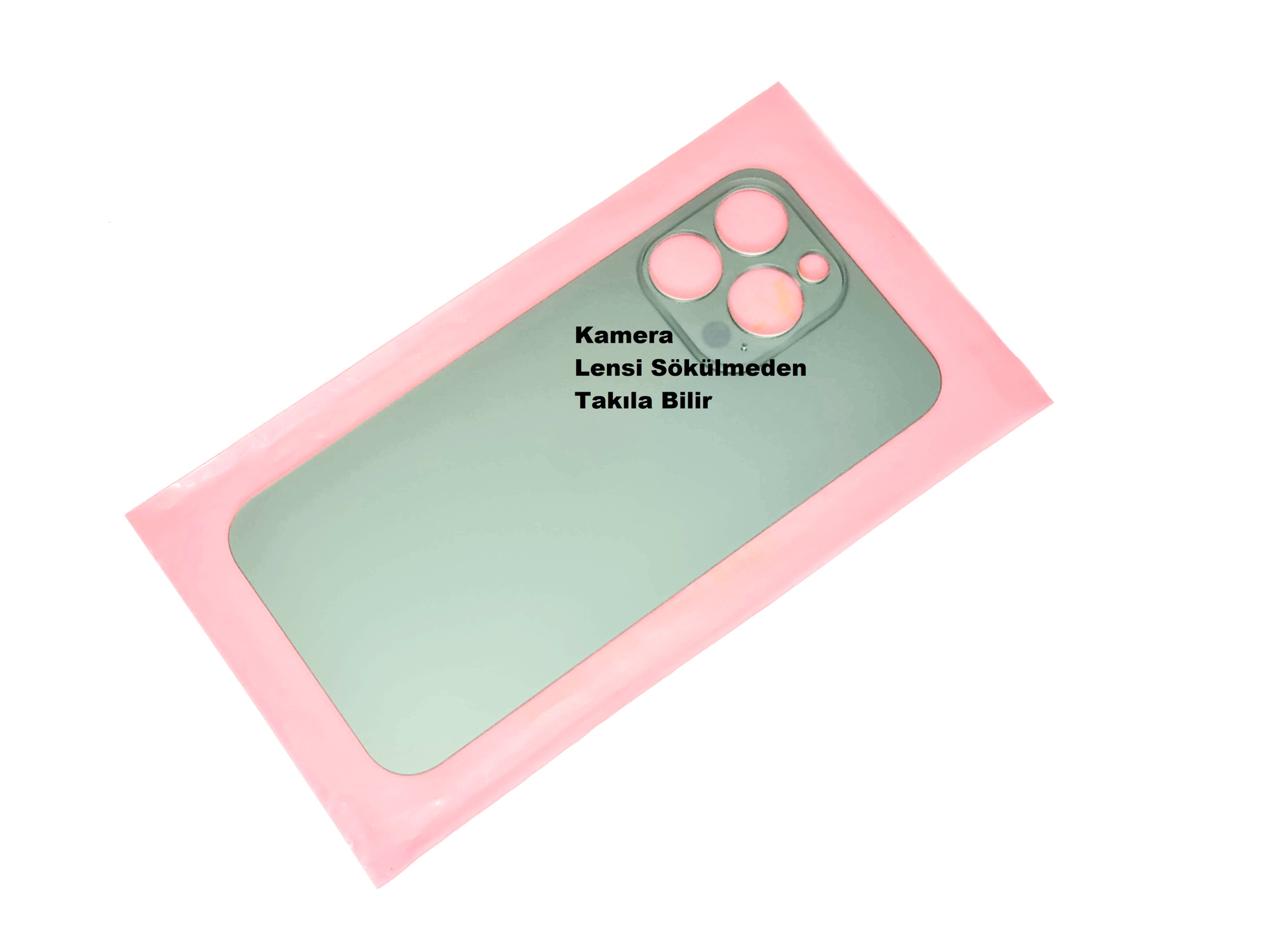 Tkgz İPhone 13 PRO Arka Pil Batarya Kapağı (CAM) Yeşil Tkgz İPhone 13 PRO Arka Pil Batarya Kapağı (CAM) Yeşil
